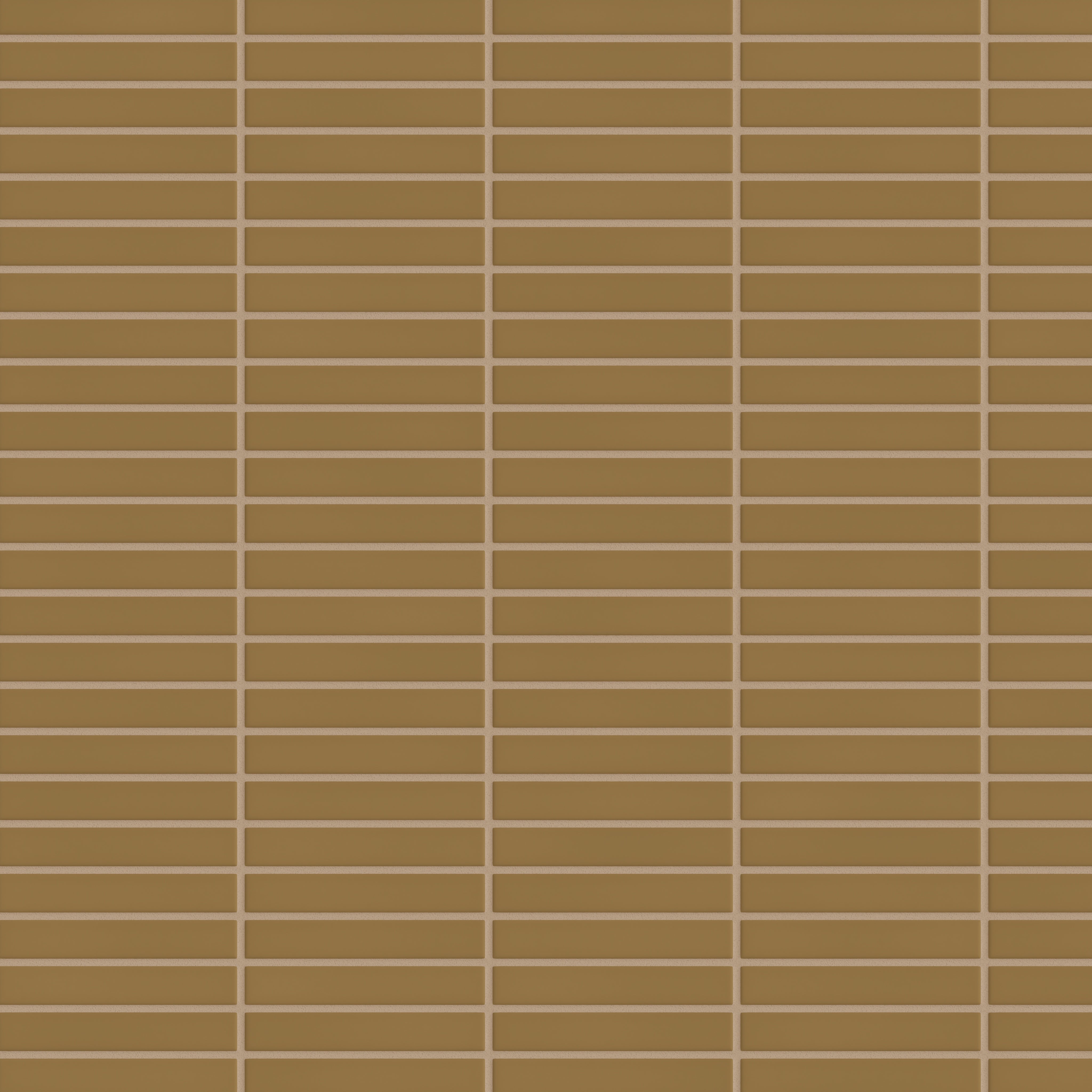 1x6 Straight Set Sheeted Original Ceramic Mosaic Tile in Chaparral Matte