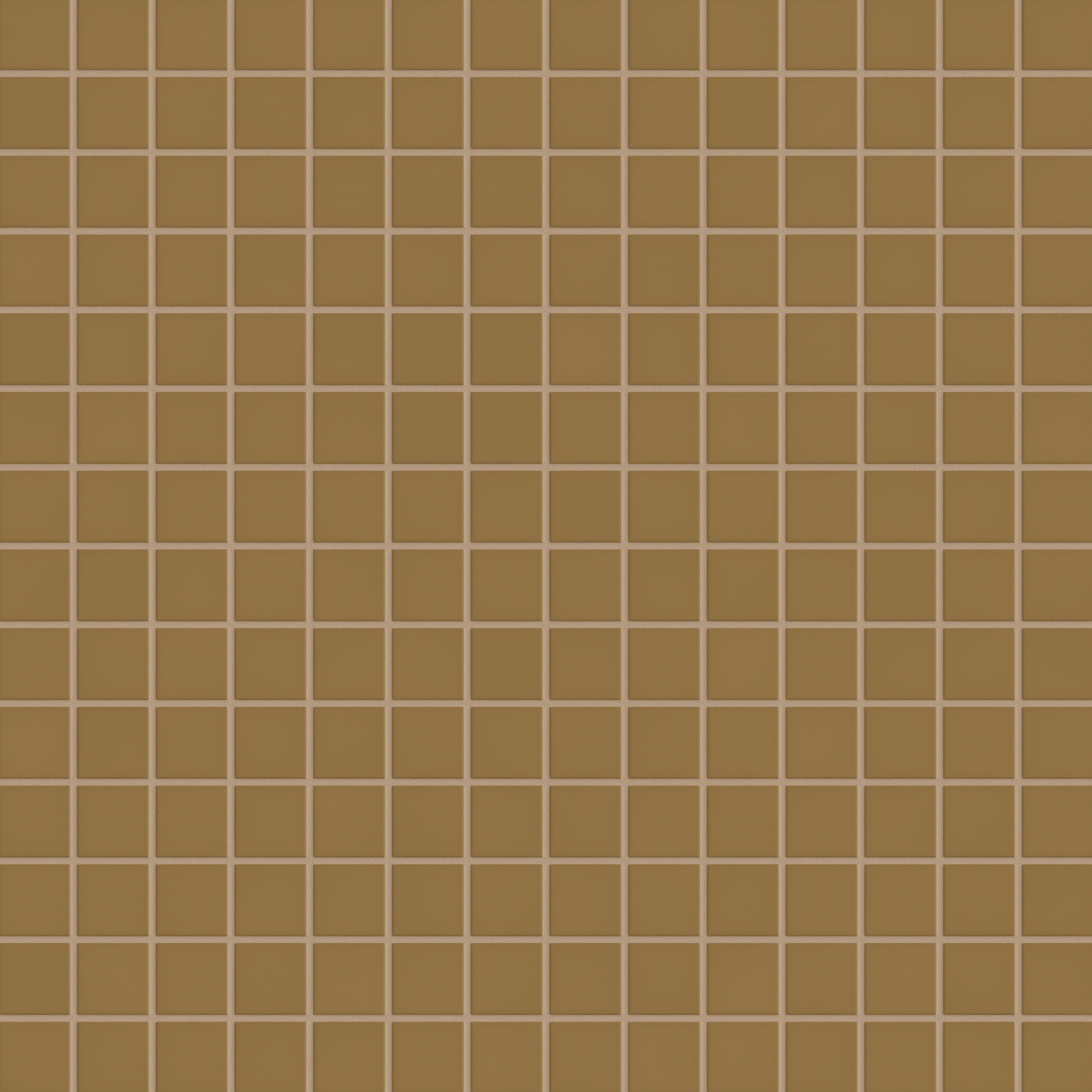 2x2 Straight Set Sheeted Original Ceramic Mosaic Tile in Chaparral Matte