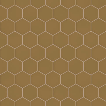 4" Hexagon Original Ceramic Tile in Chaparral Matte
