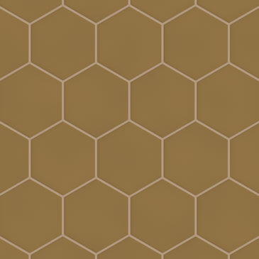 6" Hexagon Original Ceramic Tile in Chaparral Matte