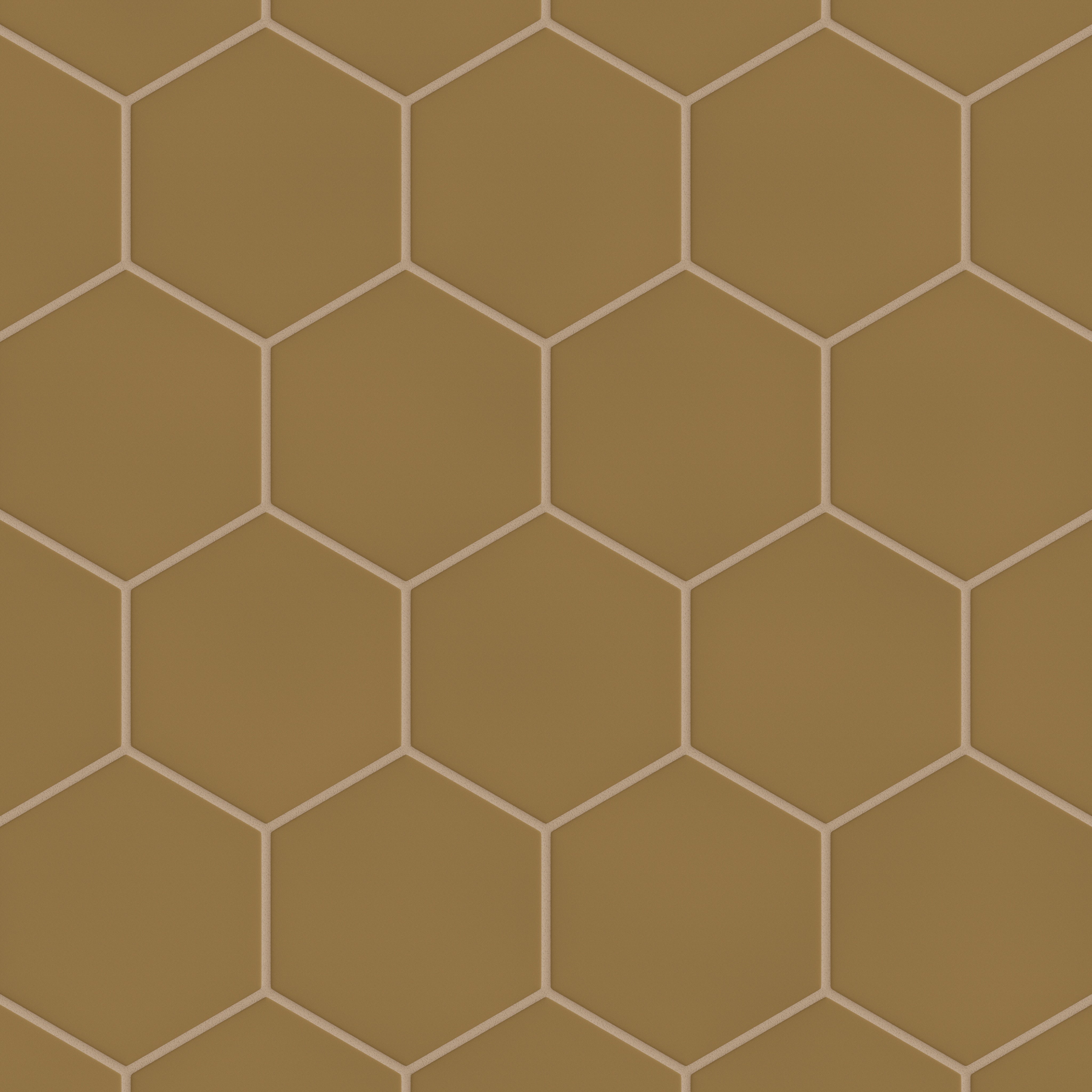 6" Hexagon Original Ceramic Tile in Chaparral Matte