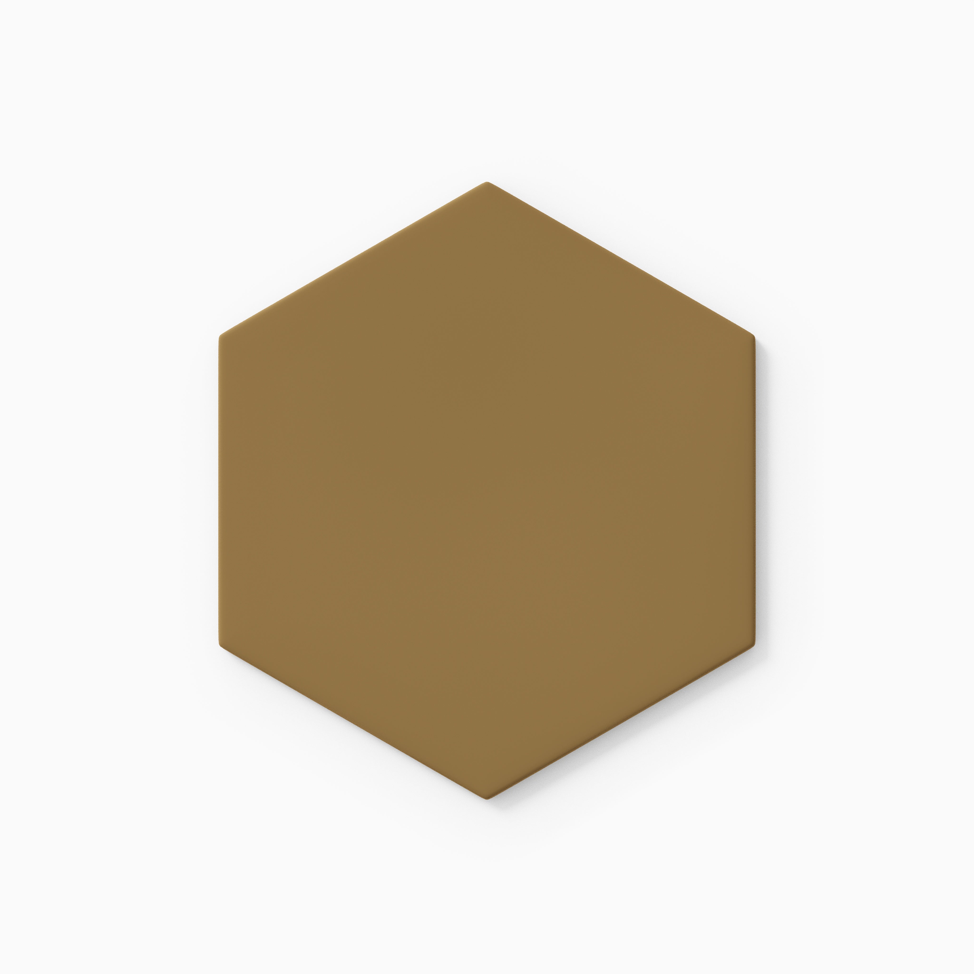 6" Hexagon Original Ceramic Tile in Chaparral Matte