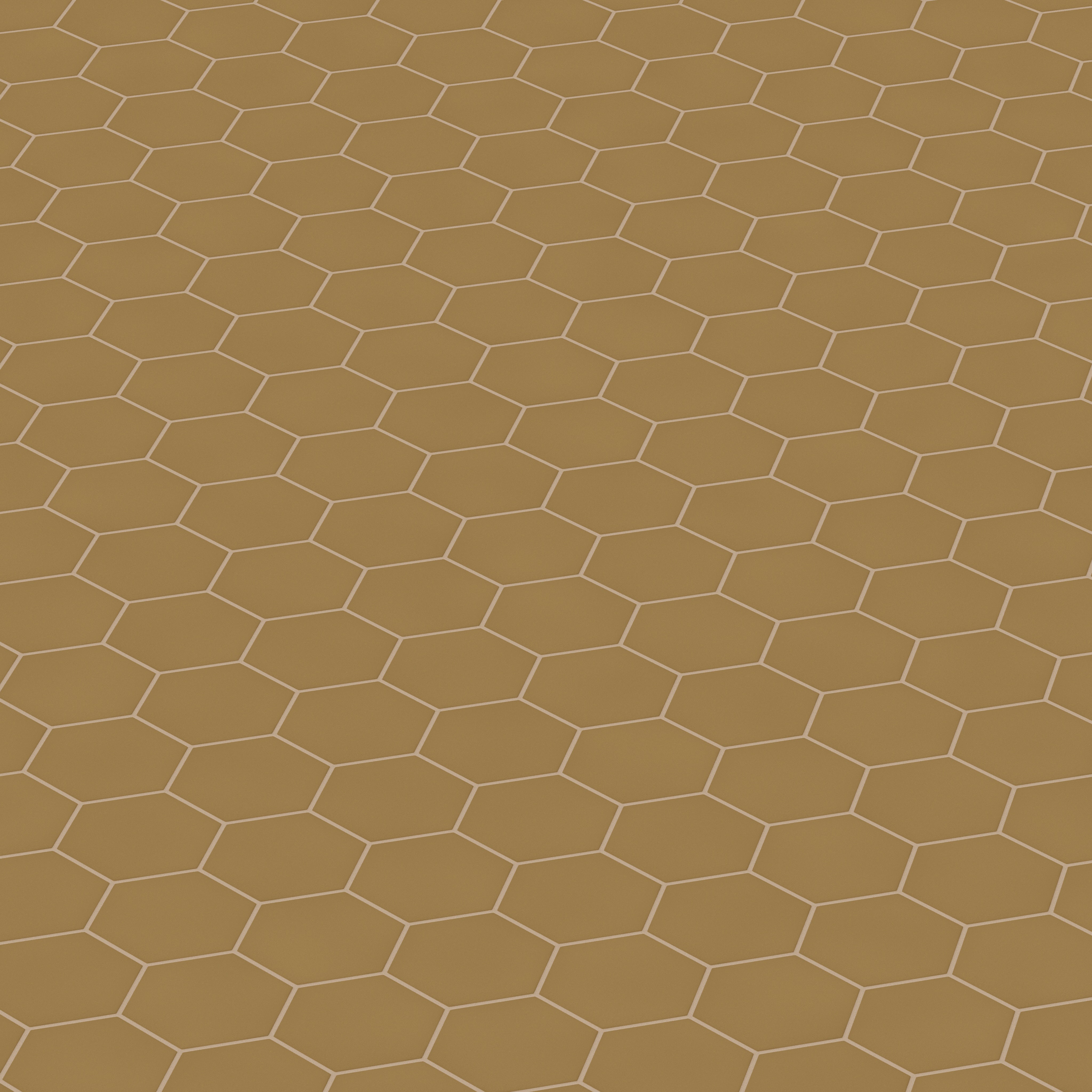 6" Hexagon Original Ceramic Tile in Chaparral Matte