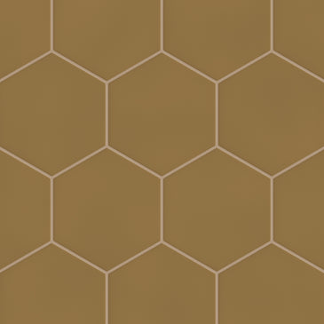 8" Hexagon Original Ceramic Tile in Chaparral Matte
