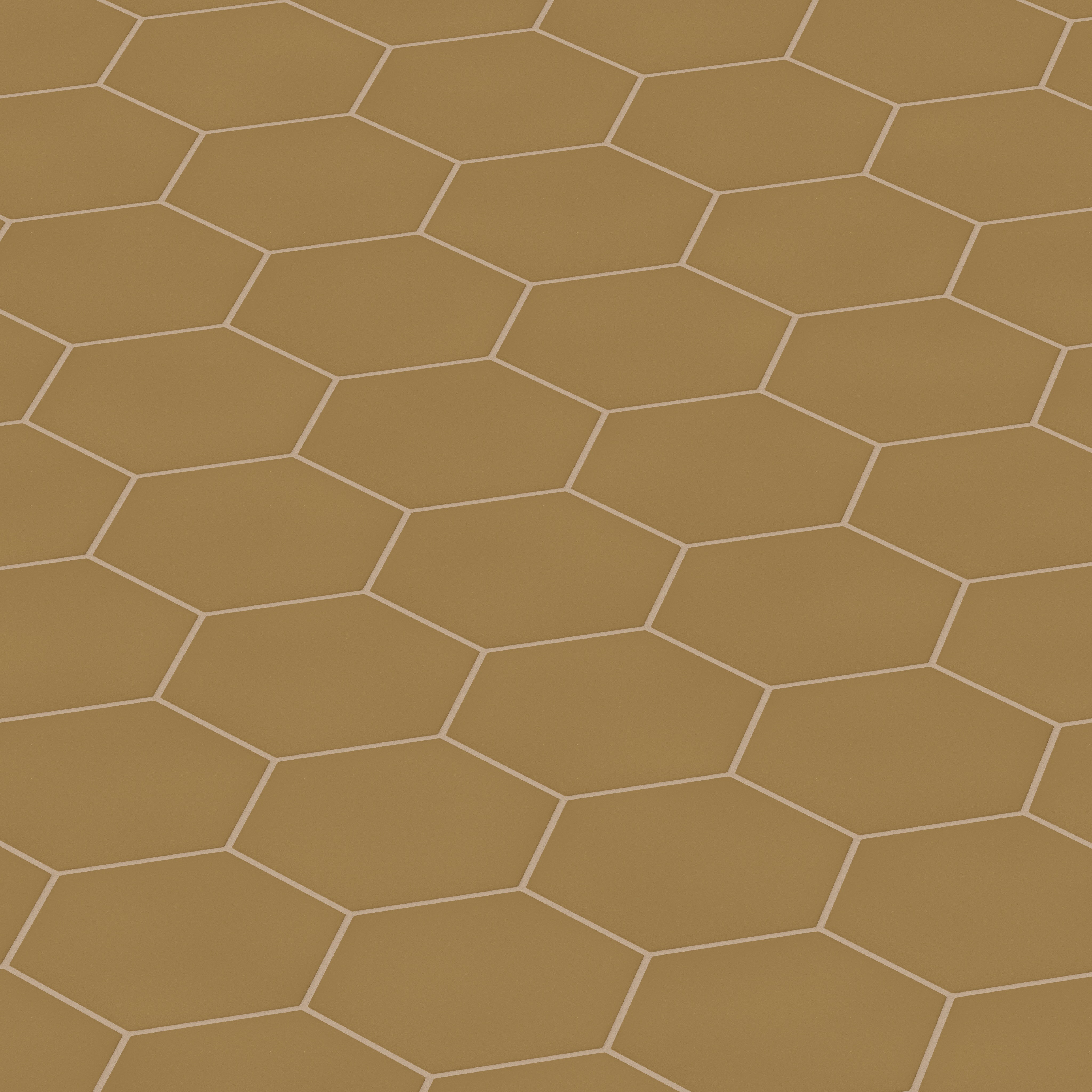 8" Hexagon Original Ceramic Tile in Chaparral Matte