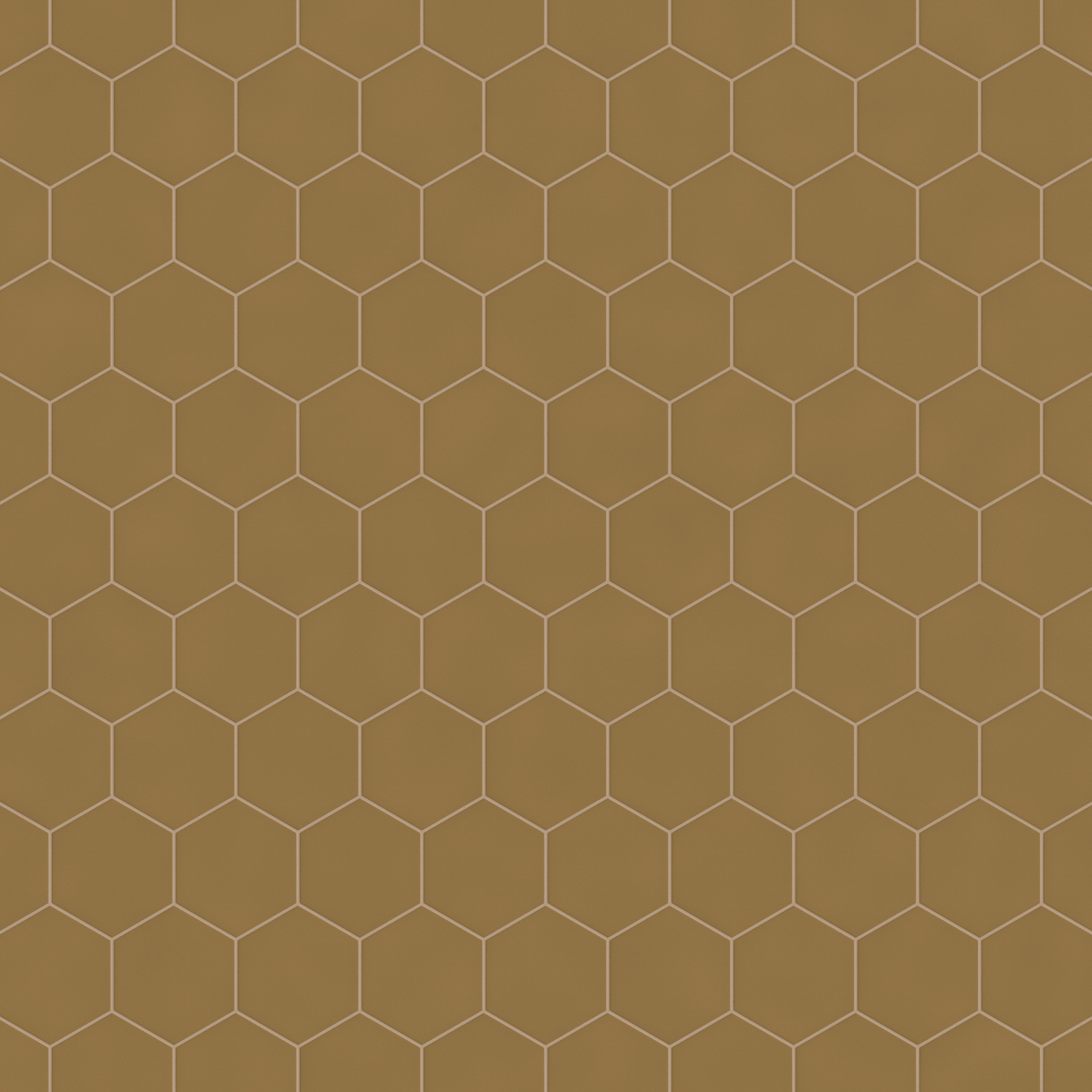 8" Hexagon Original Ceramic Tile in Chaparral Matte