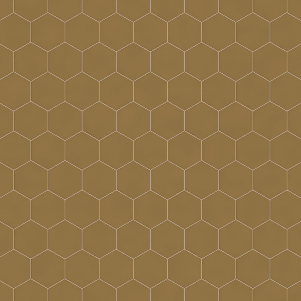 8" Hexagon Original Ceramic Tile in Chaparral Matte