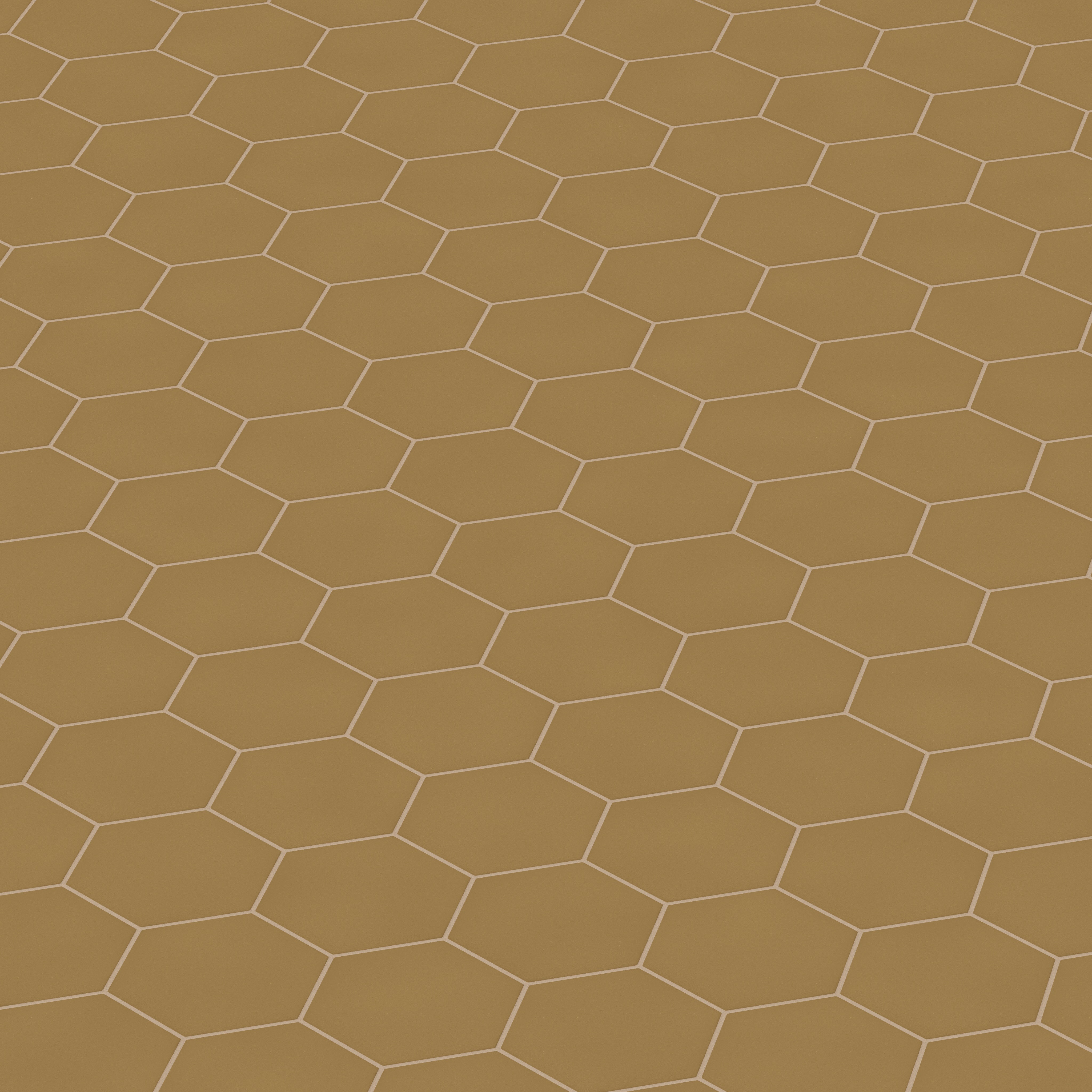 8" Hexagon Original Ceramic Tile in Chaparral Matte