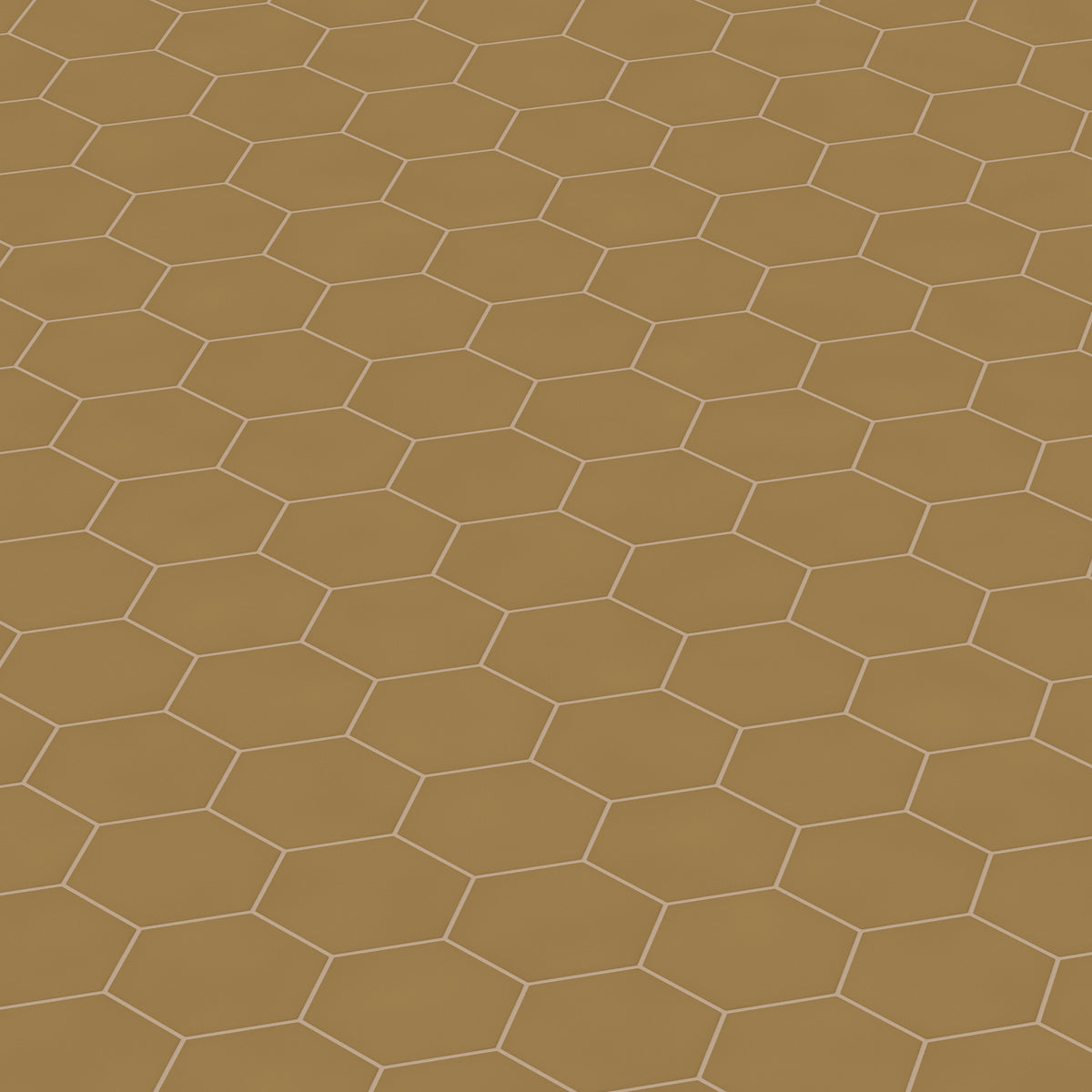 8" Hexagon Original Ceramic Tile in Chaparral Matte