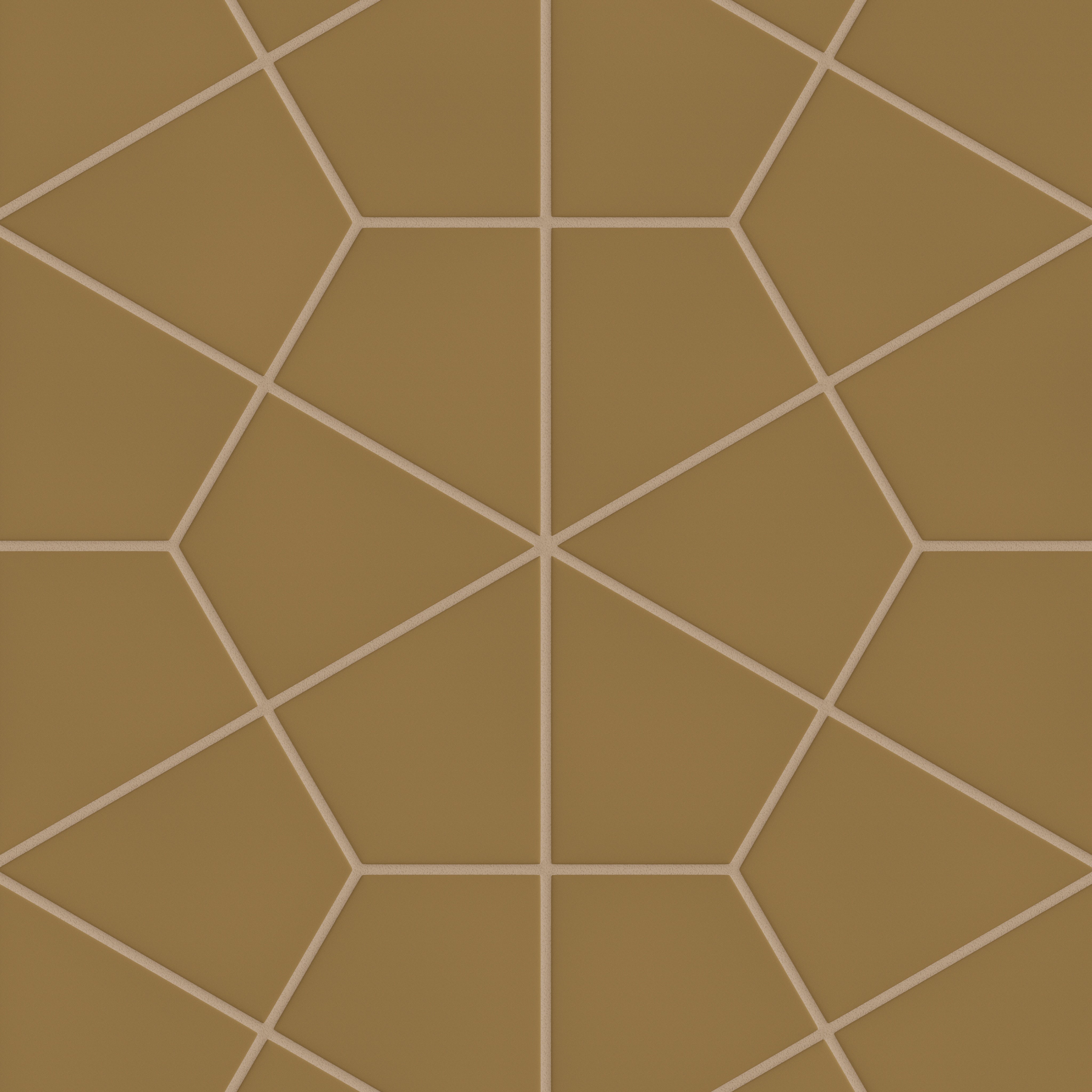 Hexite Original Ceramic Tile in Chaparral Matte