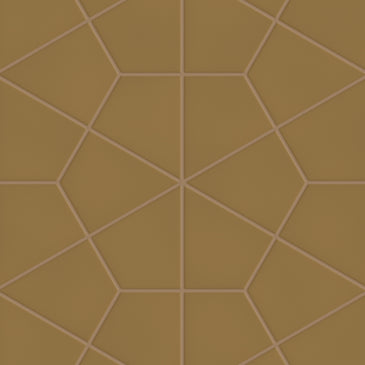 Hexite Original Ceramic Tile in Chaparral Matte