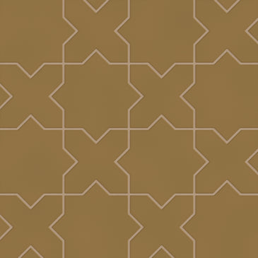 Star & Cross Original Ceramic Tile in Chaparral Matte