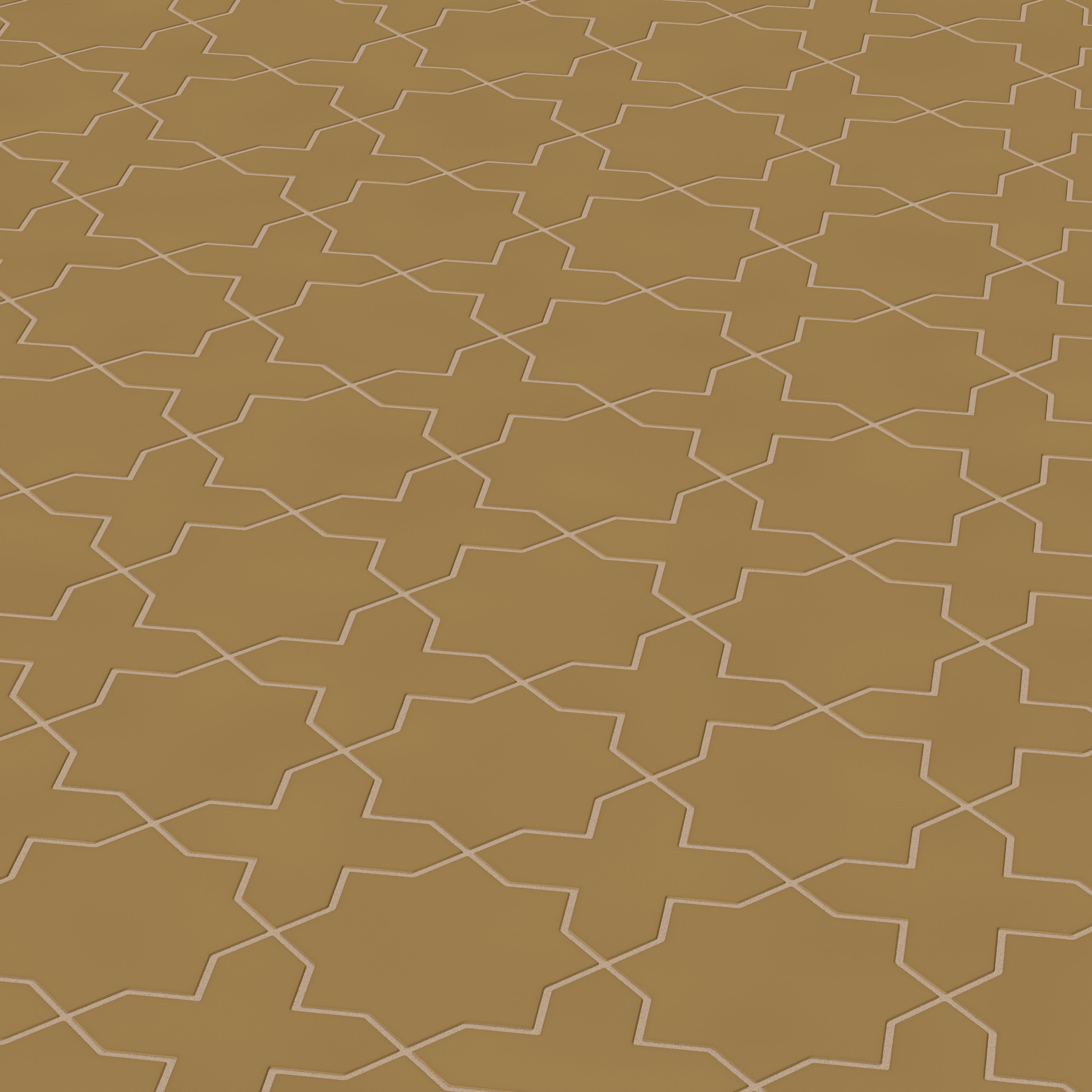 Star & Cross Original Ceramic Tile in Chaparral Matte