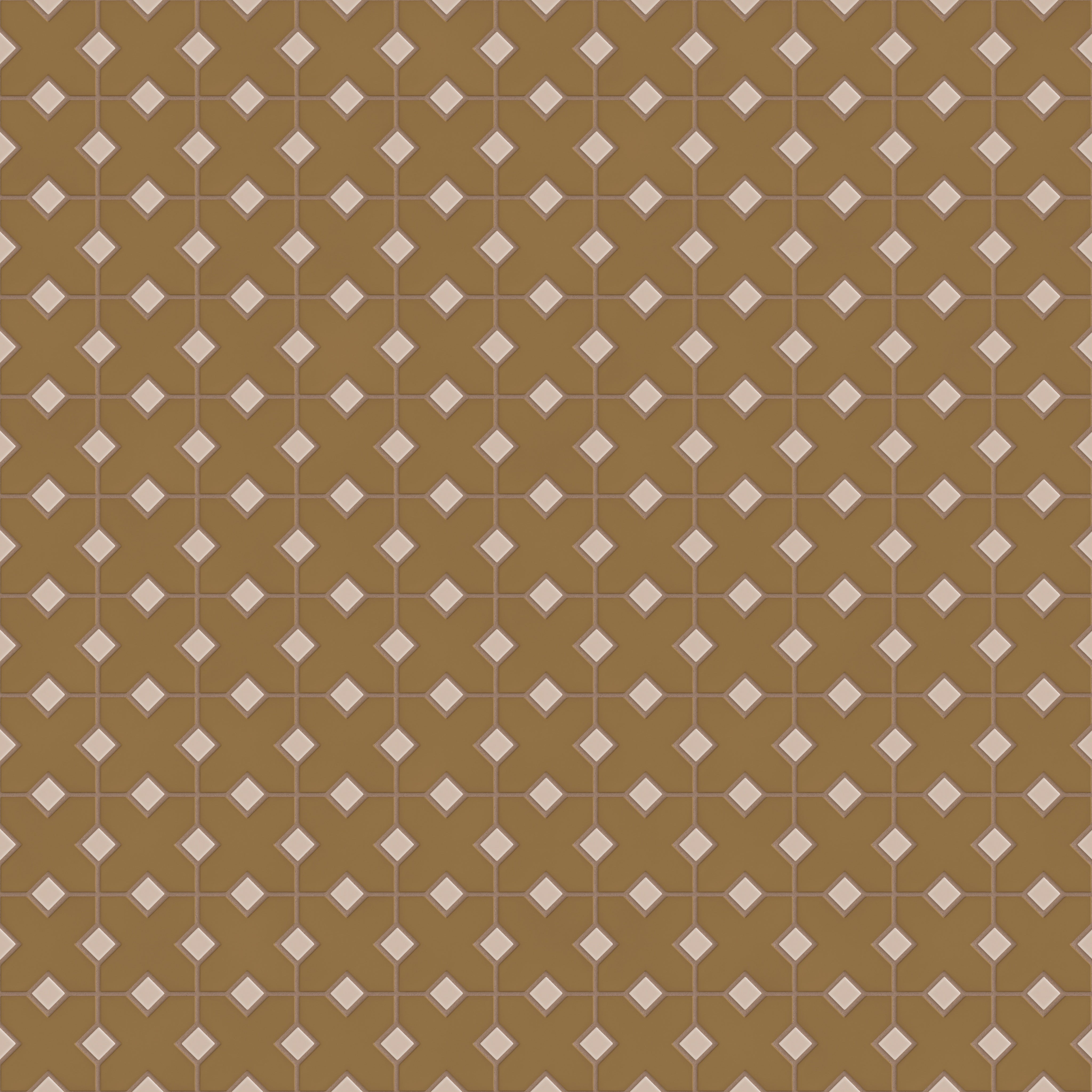 Hacienda Sheeted Original Ceramic Tile in Chaparral Matte & Sweet Pea Matte