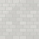 2x4 Half Offset Sheeted Natural Press Ceramic Mosaic Tile in Cloud Cover Gloss