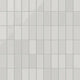 2x4 Straight Set Sheeted Natural Press Ceramic Mosaic Tile in Cloud Cover Gloss