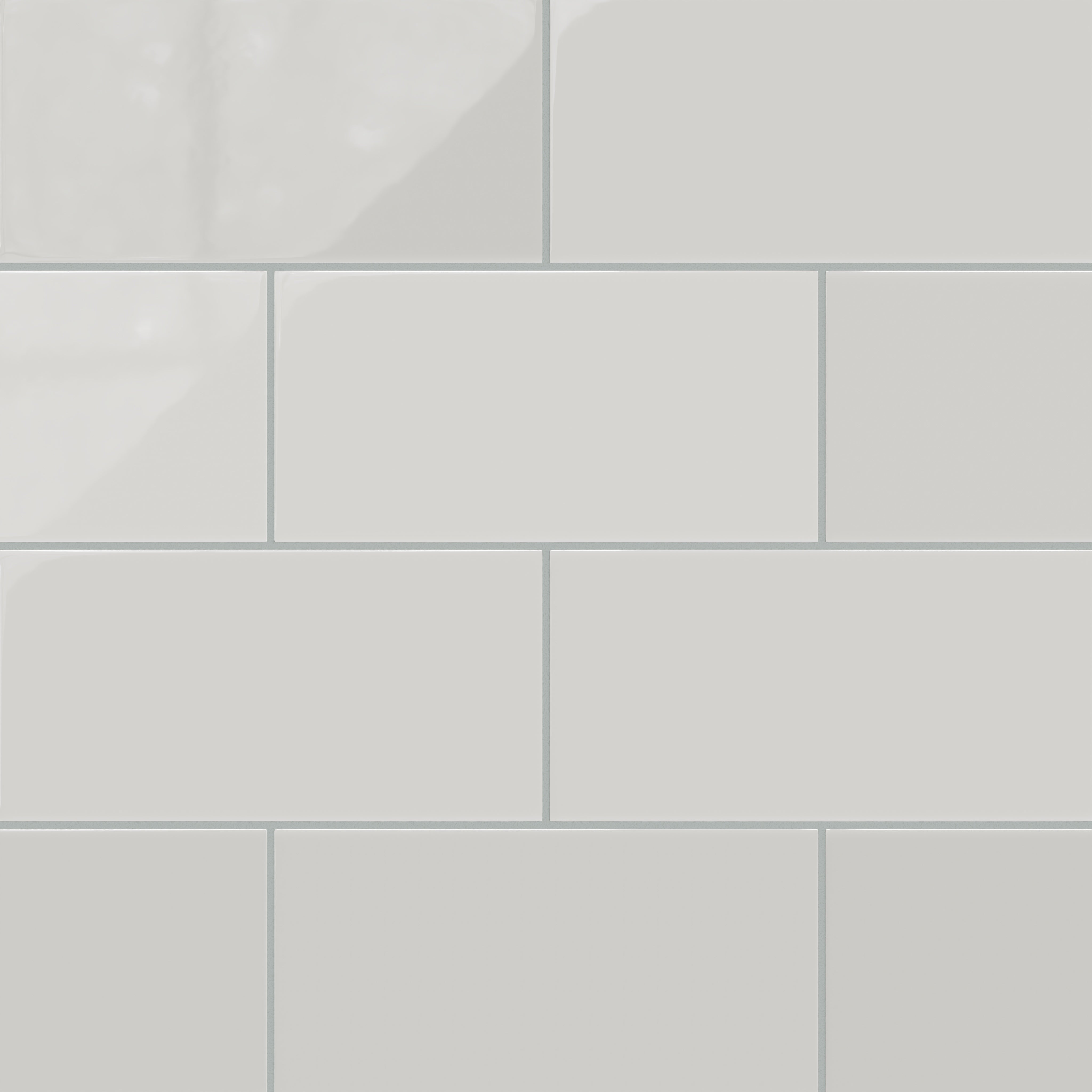 6x12 Natural Press Ceramic Tile in Cloud Cover Gloss