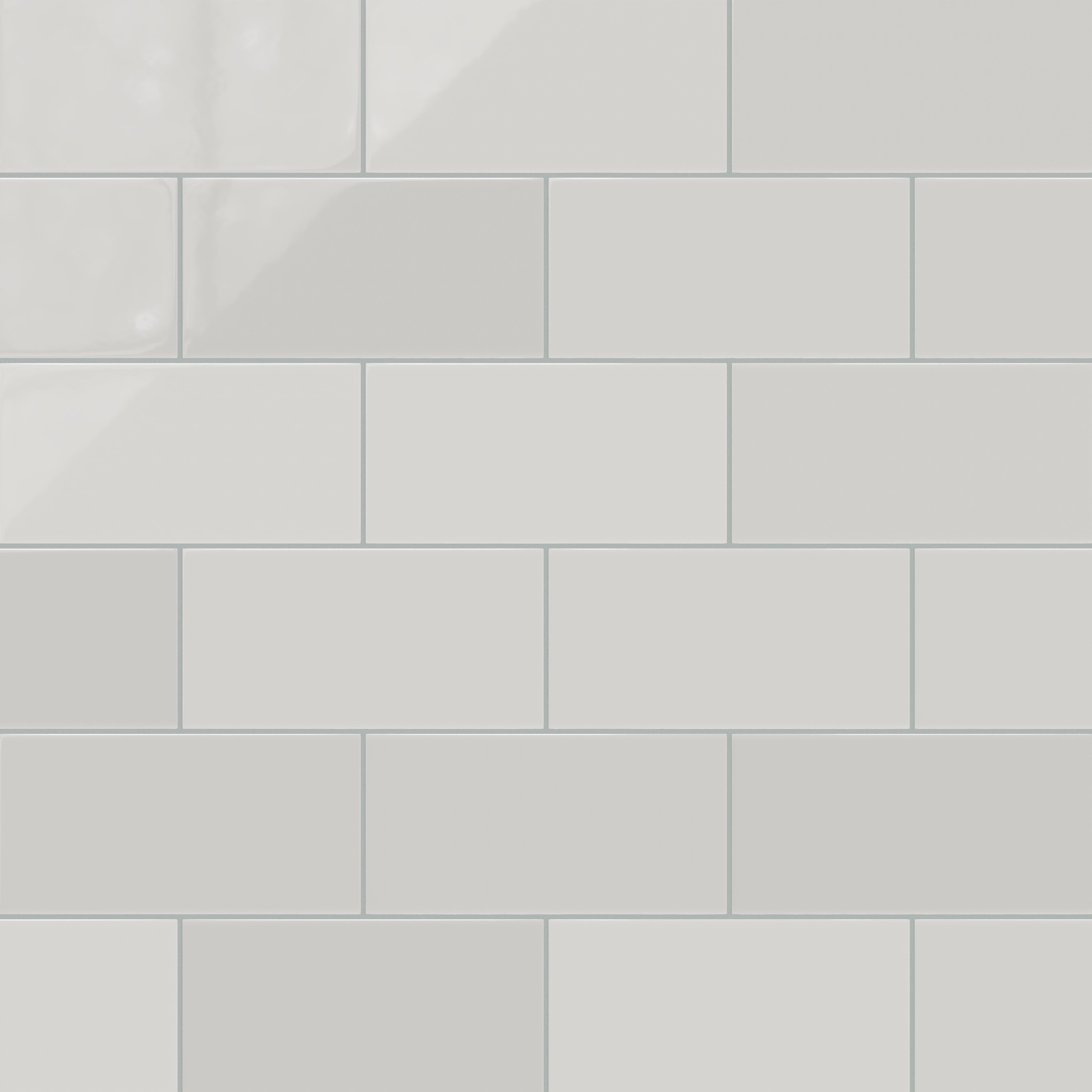 6x12 Natural Press Ceramic Tile in Cloud Cover Gloss