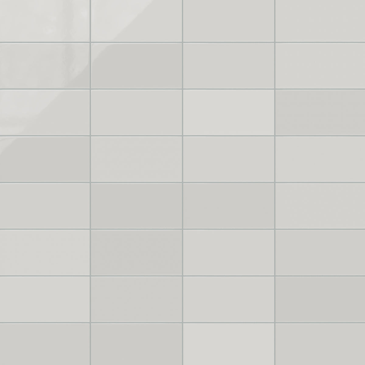 6x12 Natural Press Ceramic Tile in Cloud Cover Gloss