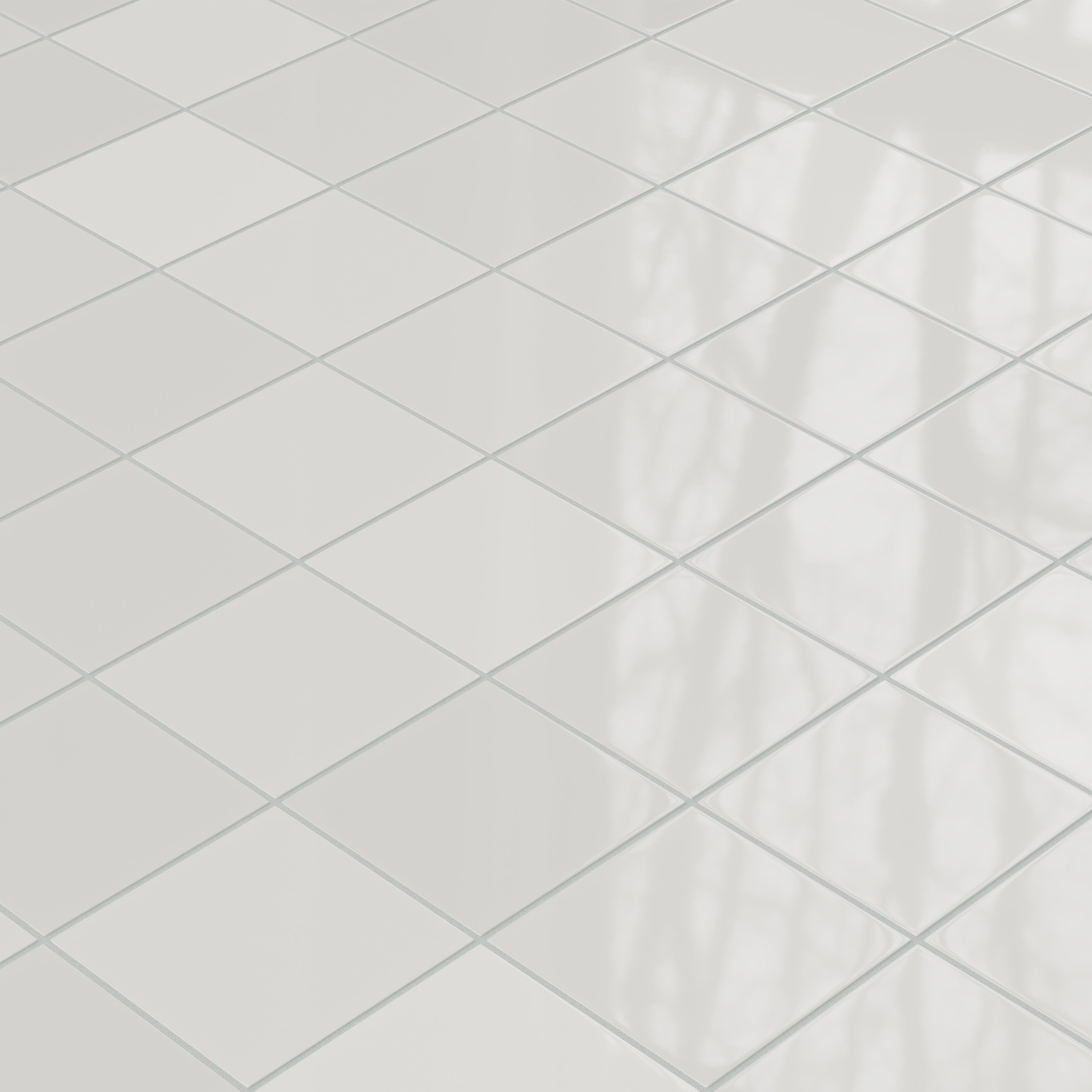 6x6 Natural Press Ceramic Tile in Cloud Cover Gloss