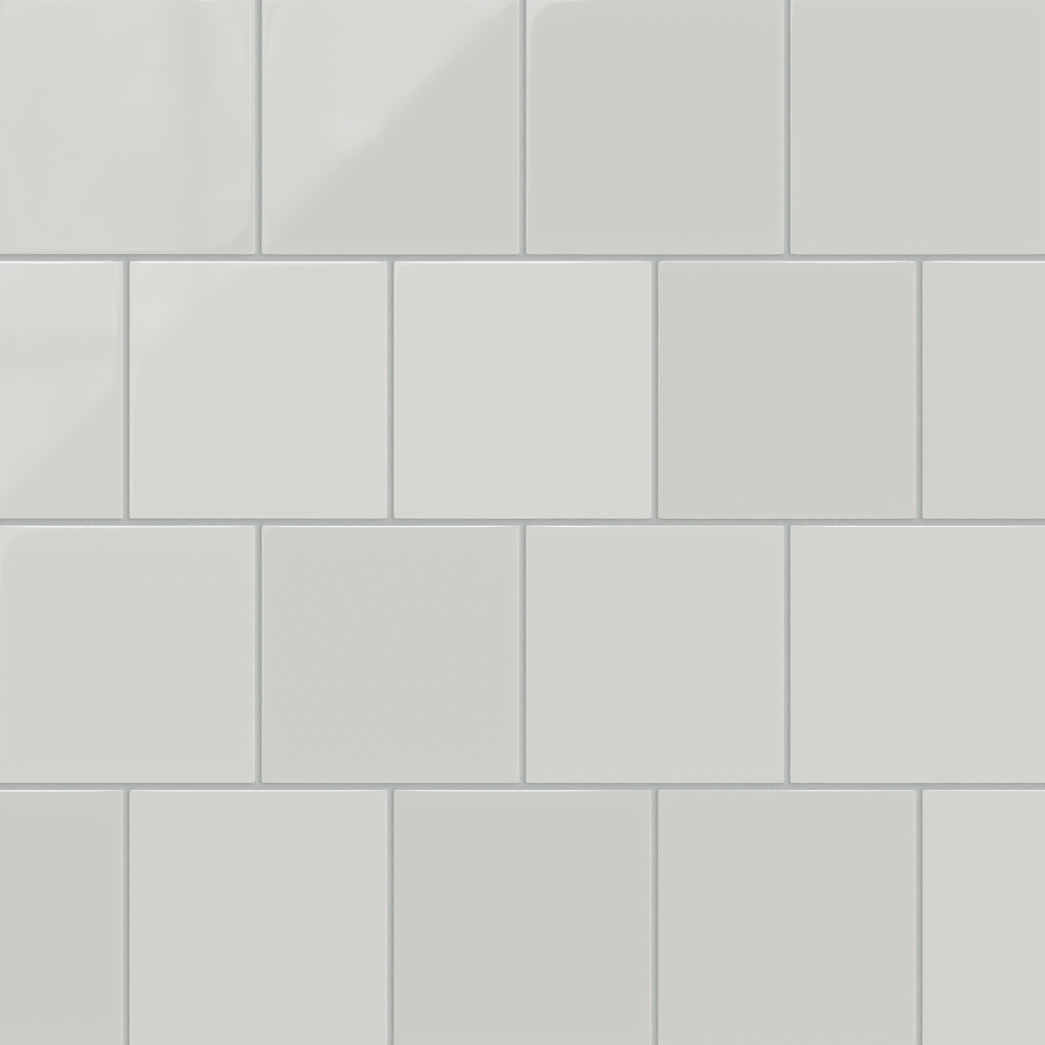 6x6 Natural Press Ceramic Tile in Cloud Cover Gloss