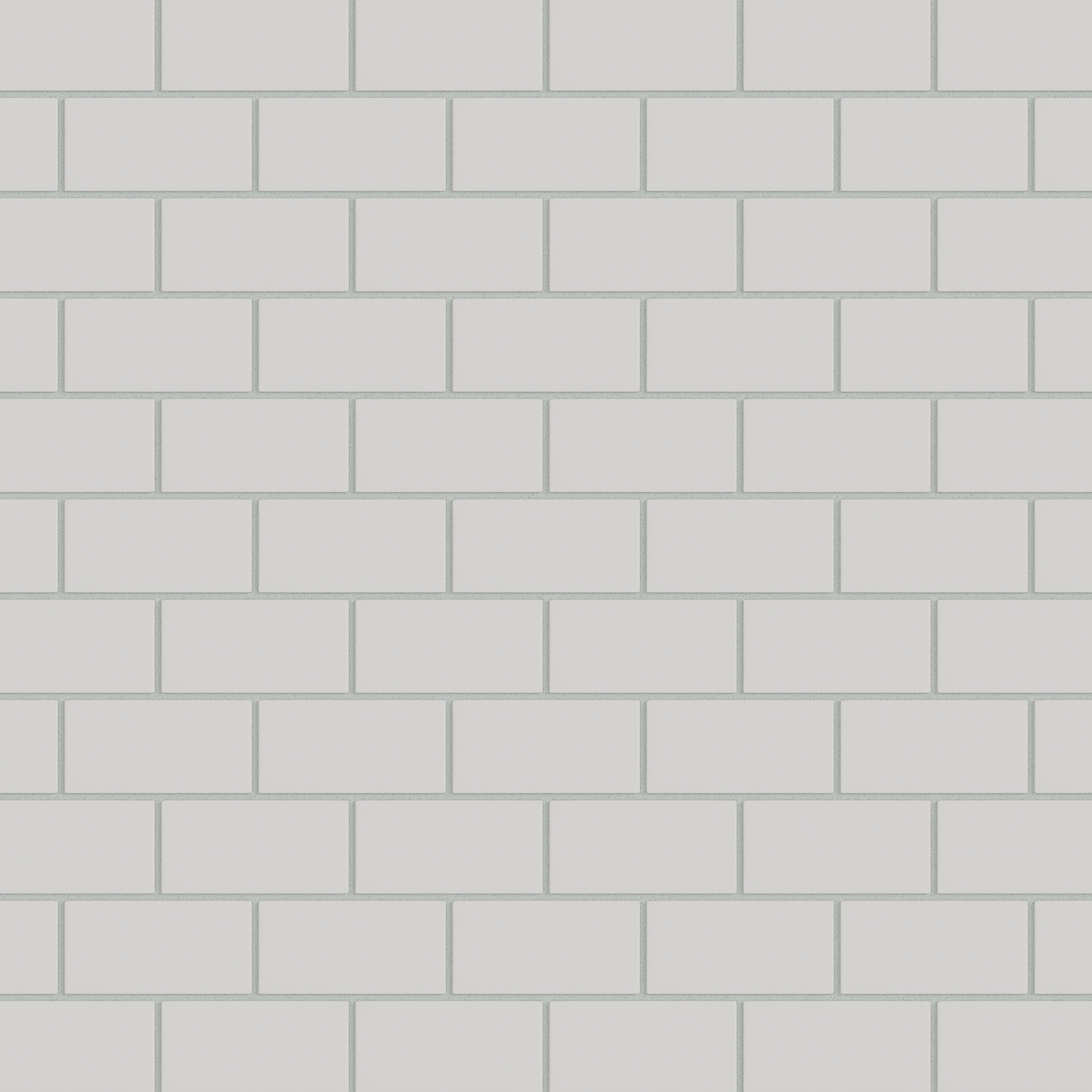 2x4 Half Offset Sheeted Natural Press Ceramic Mosaic Tile in Cloud Cover Matte