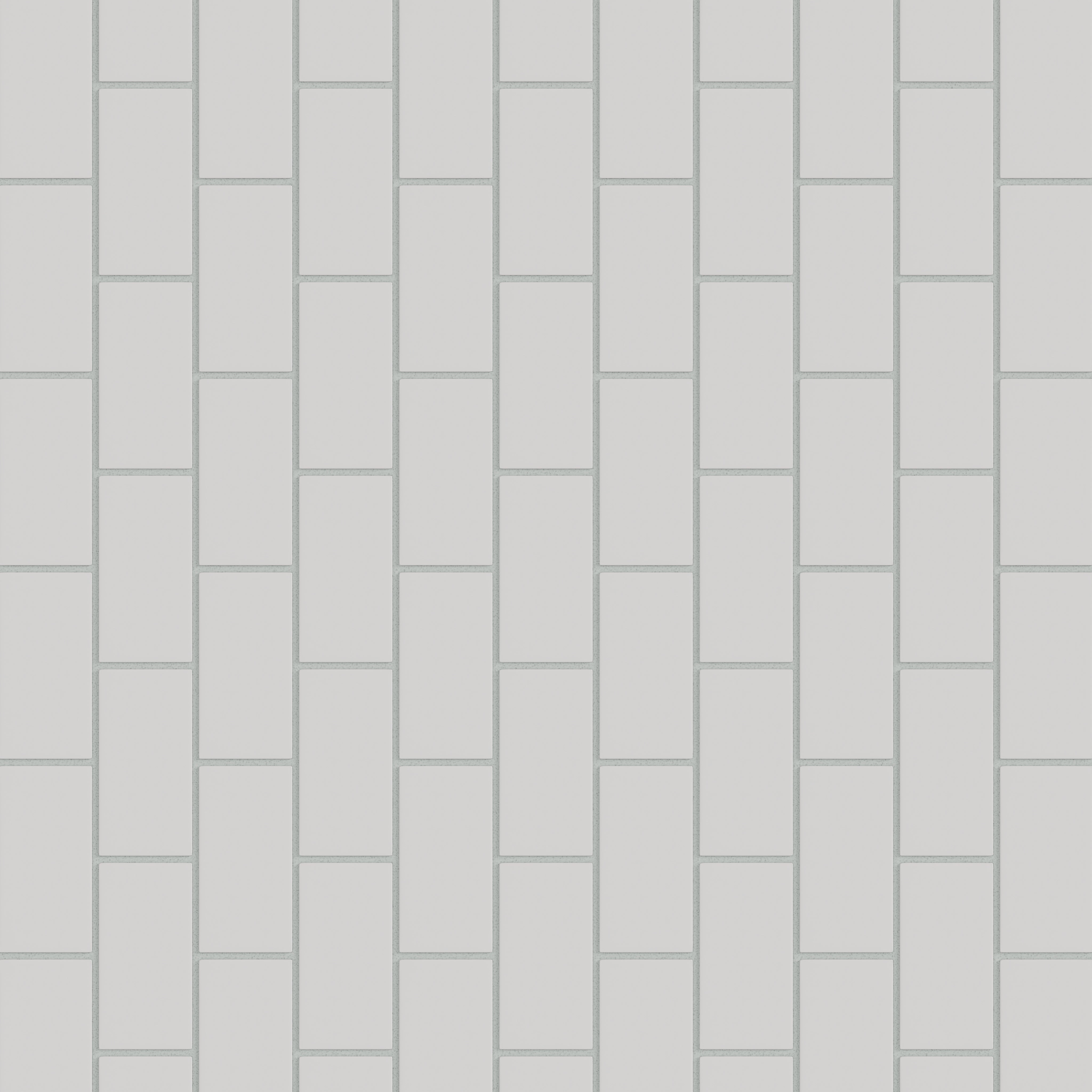 2x4 Half Offset Sheeted Natural Press Ceramic Mosaic Tile in Cloud Cover Matte