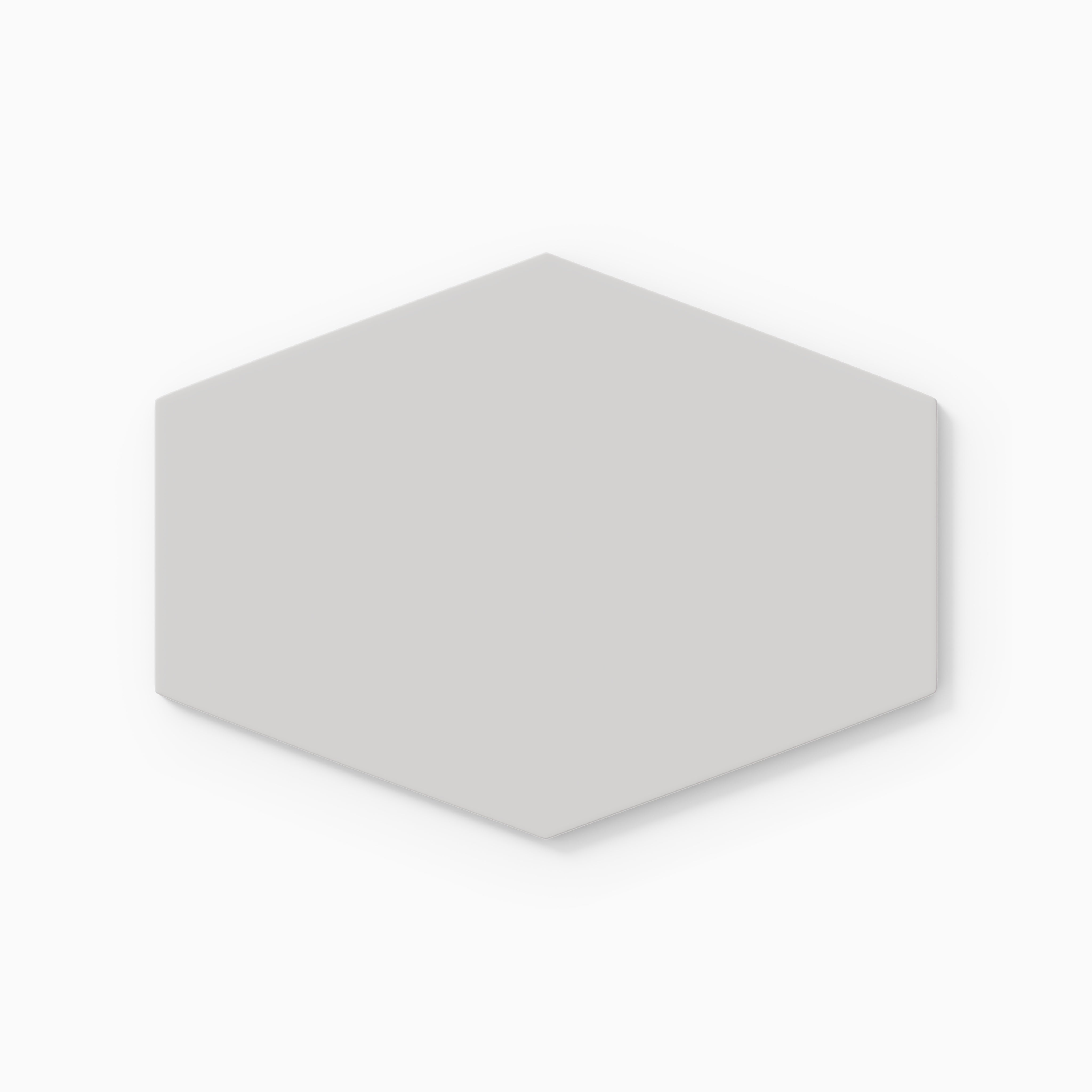 Elongated Hexagon Natural Press Ceramic Tile in Cloud Cover Matte