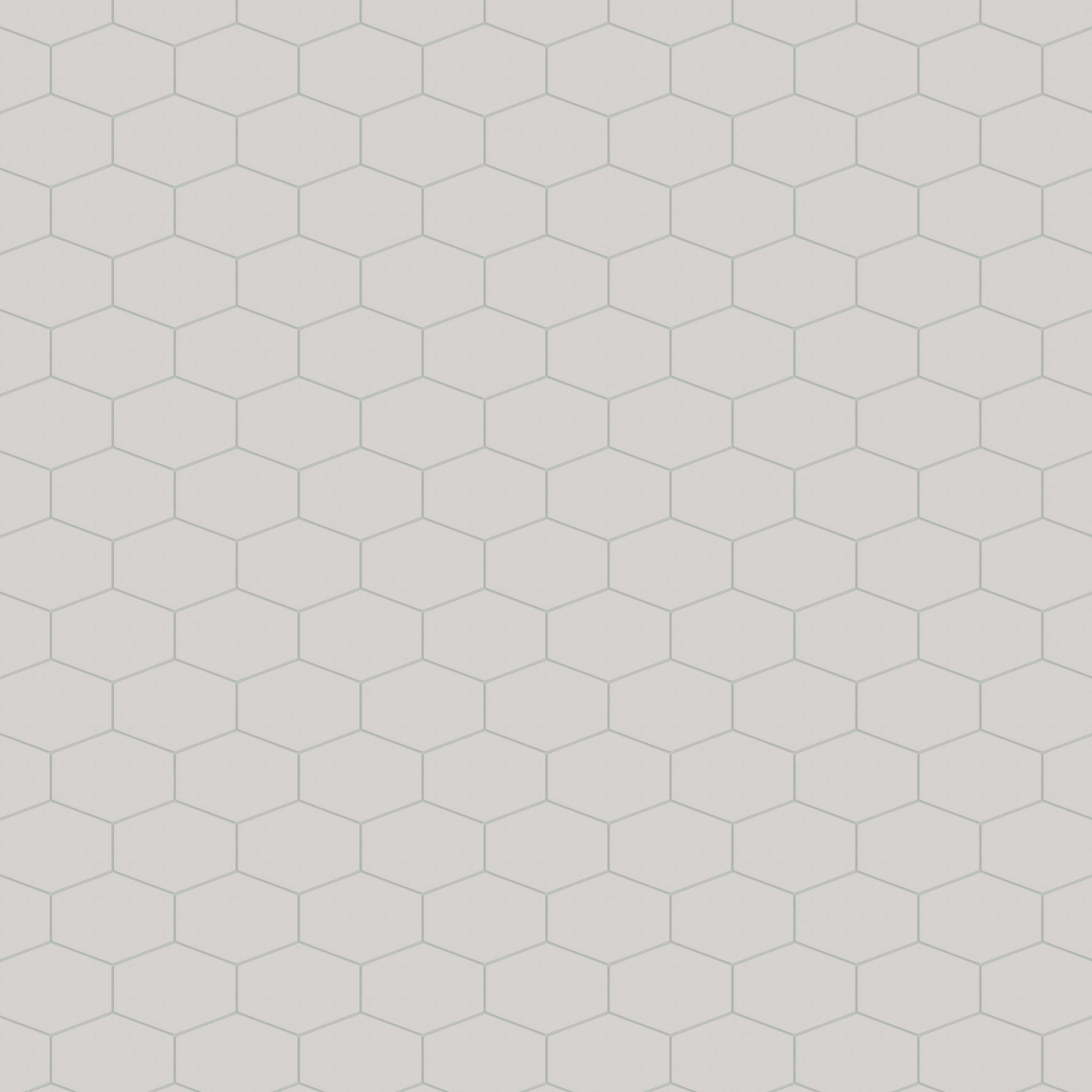 Elongated Hexagon Natural Press Ceramic Tile in Cloud Cover Matte