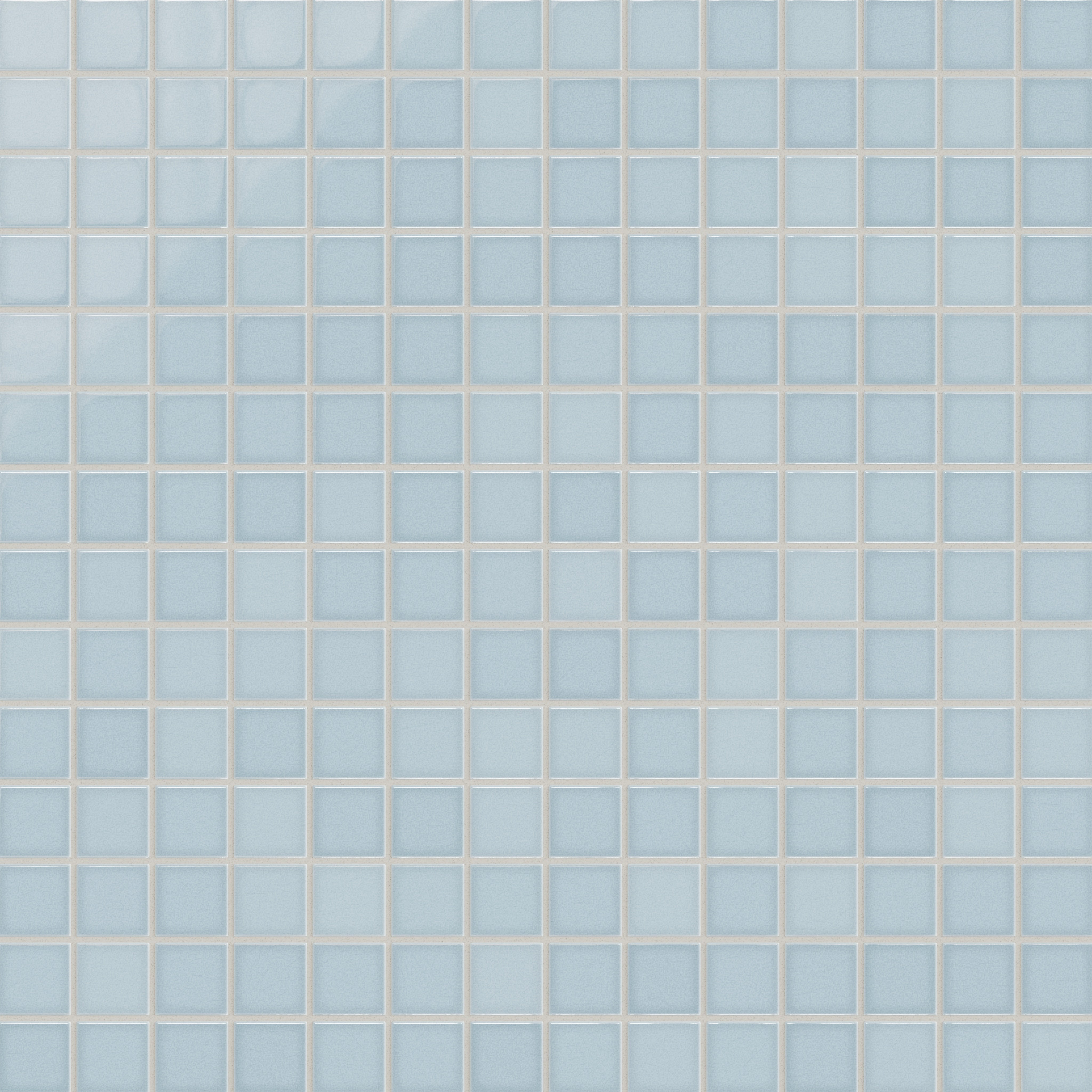 2x2 Straight Set Sheeted Original Ceramic Mosaic Tile in Crater Lake Gloss