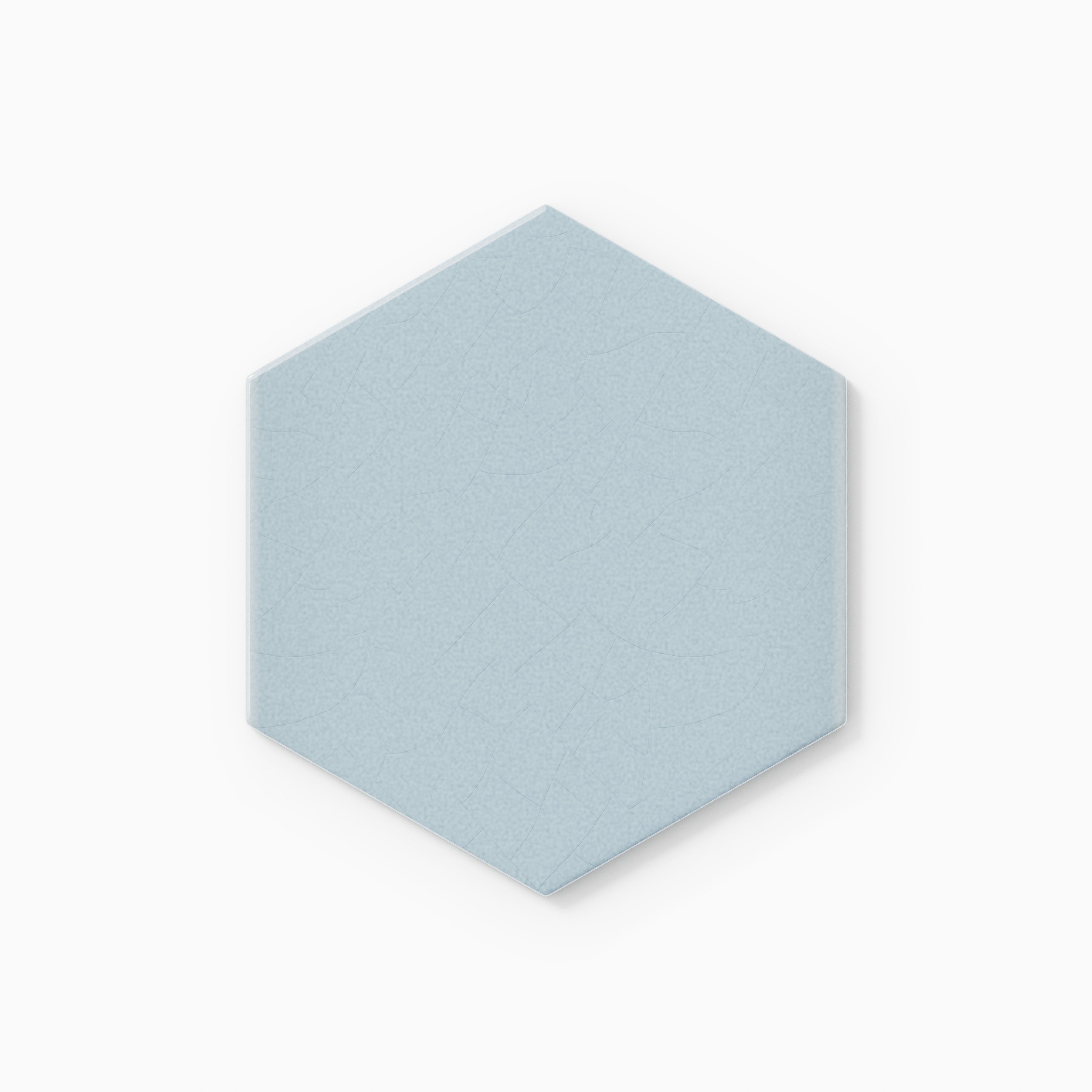 6" Hexagon Original Ceramic Tile in Crater Lake Gloss