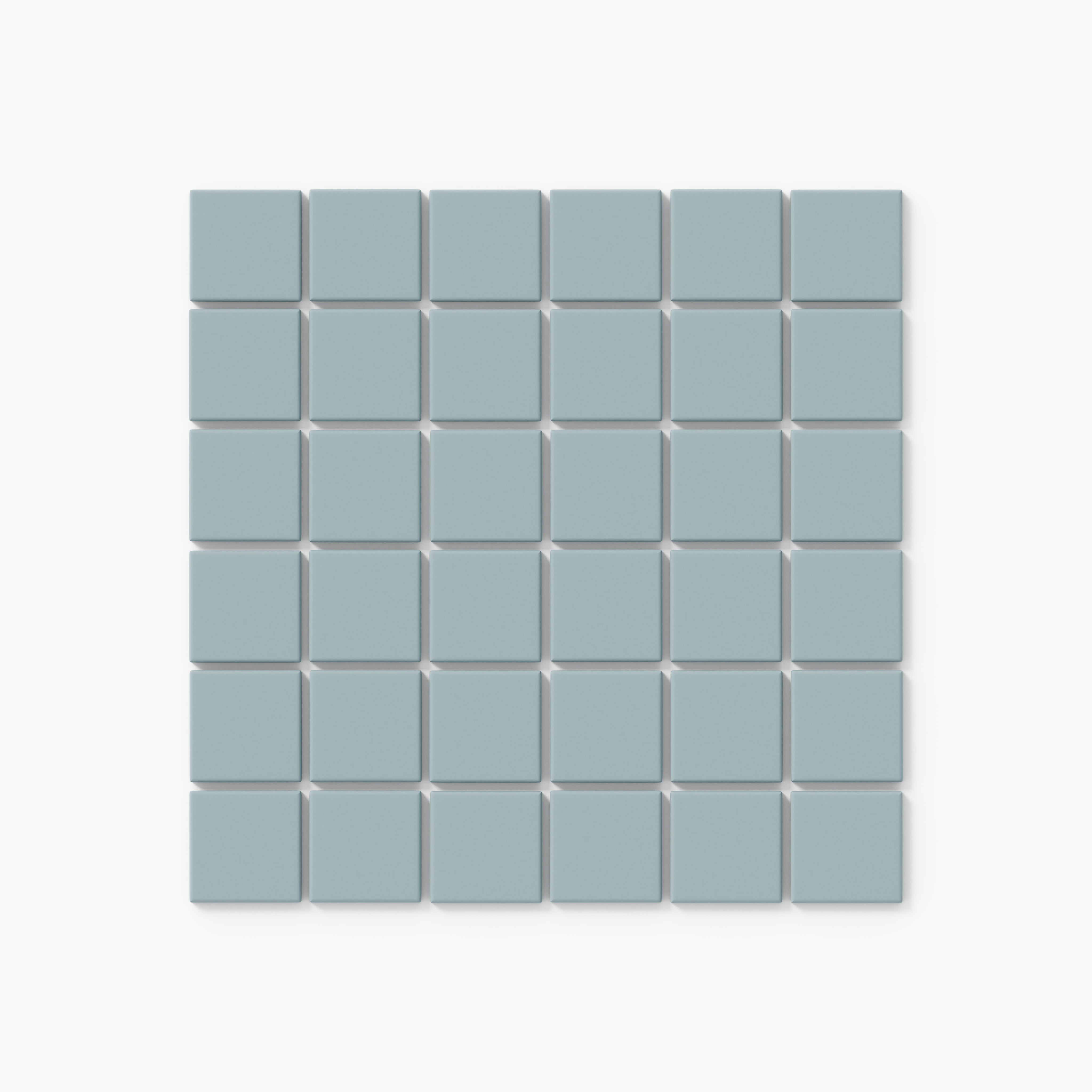 2x2 Straight Set Sheeted Original Ceramic Mosaic Tile in Crater Lake Matte