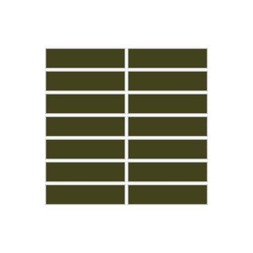 1x4 Straight Set Sheeted Original Ceramic Mosaic Tile in Lone Pine Matte