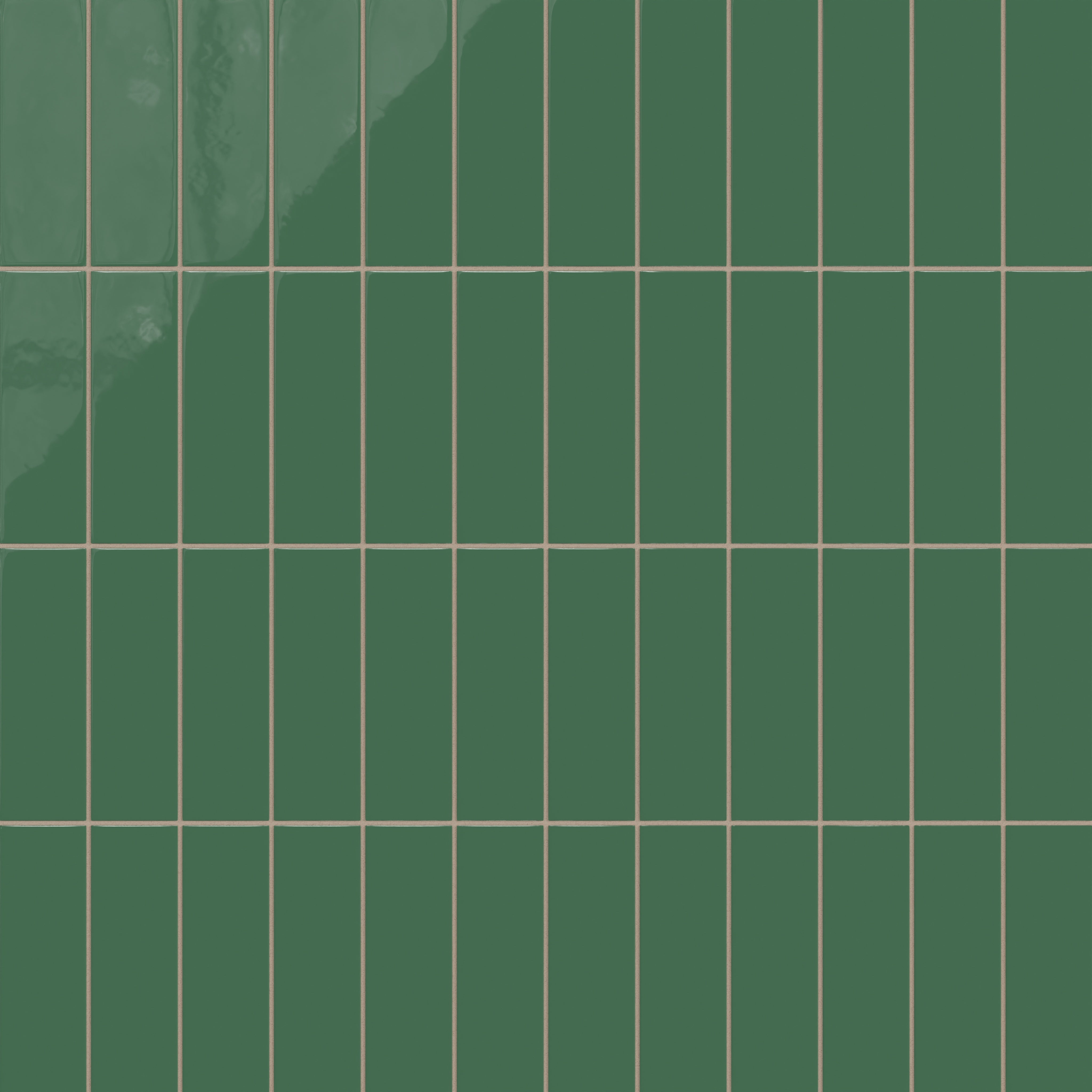 3x9 Natural Press Ceramic Tile in Viridian Gloss