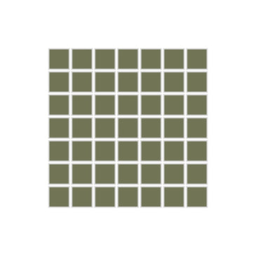 1x1 Straight Set Sheeted Original Ceramic Mosaic Tile in Peabody Matte