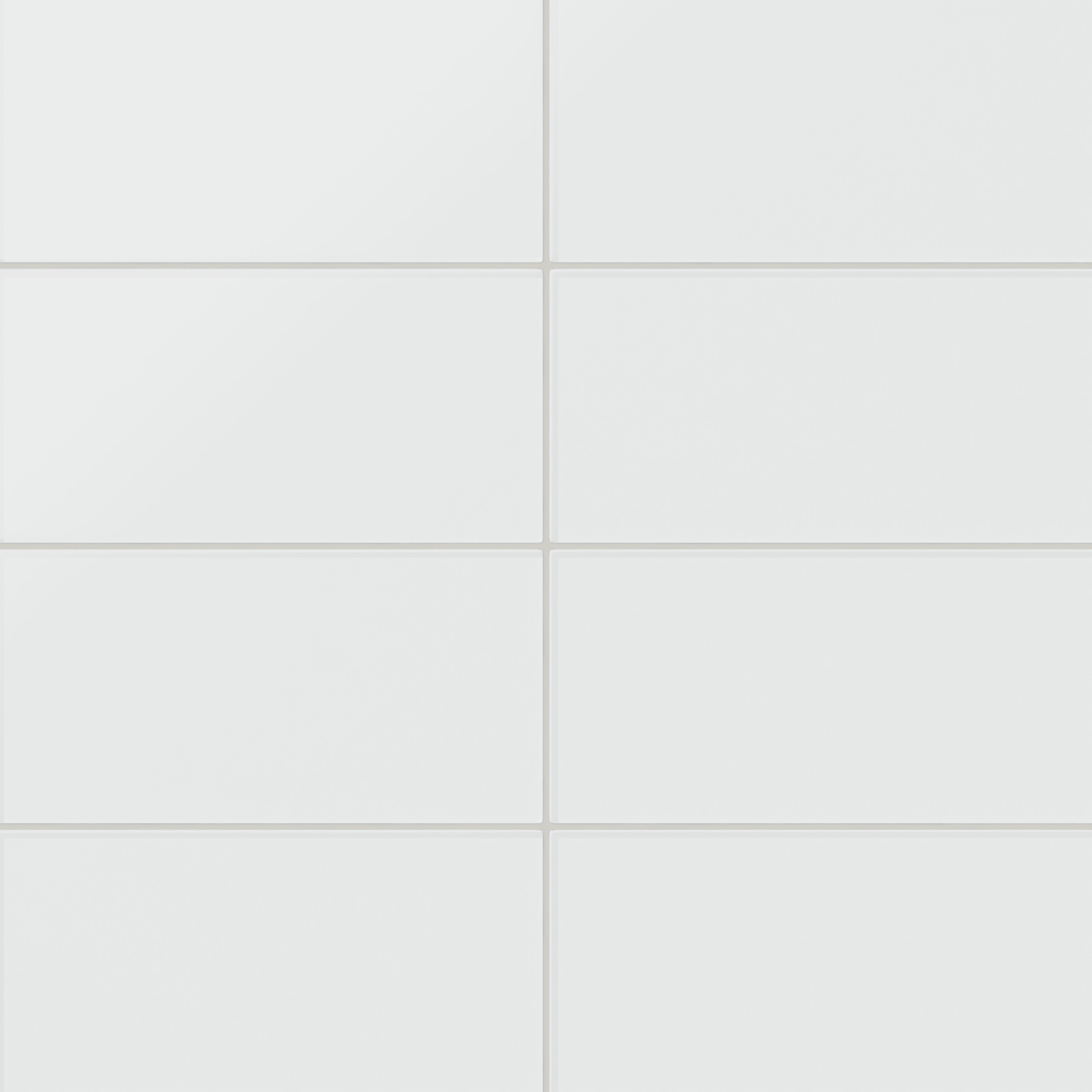 6x12 Glass Tile in Egret Matte