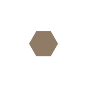 4" Hexagon Original Ceramic Tile in Sandstone Gloss