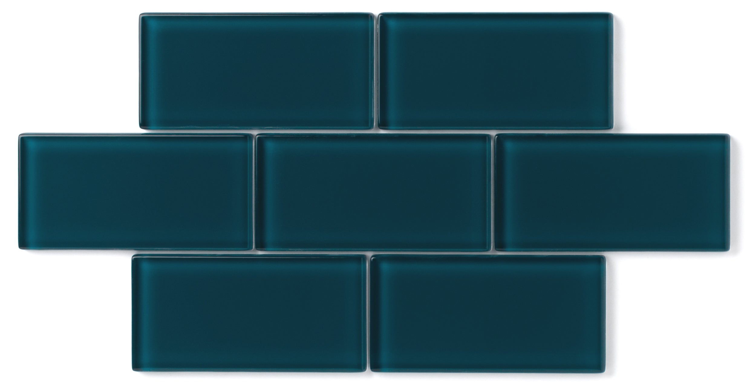 1x4 Herringbone Sheeted Glass Mosaic Tile in Grackle Gloss
