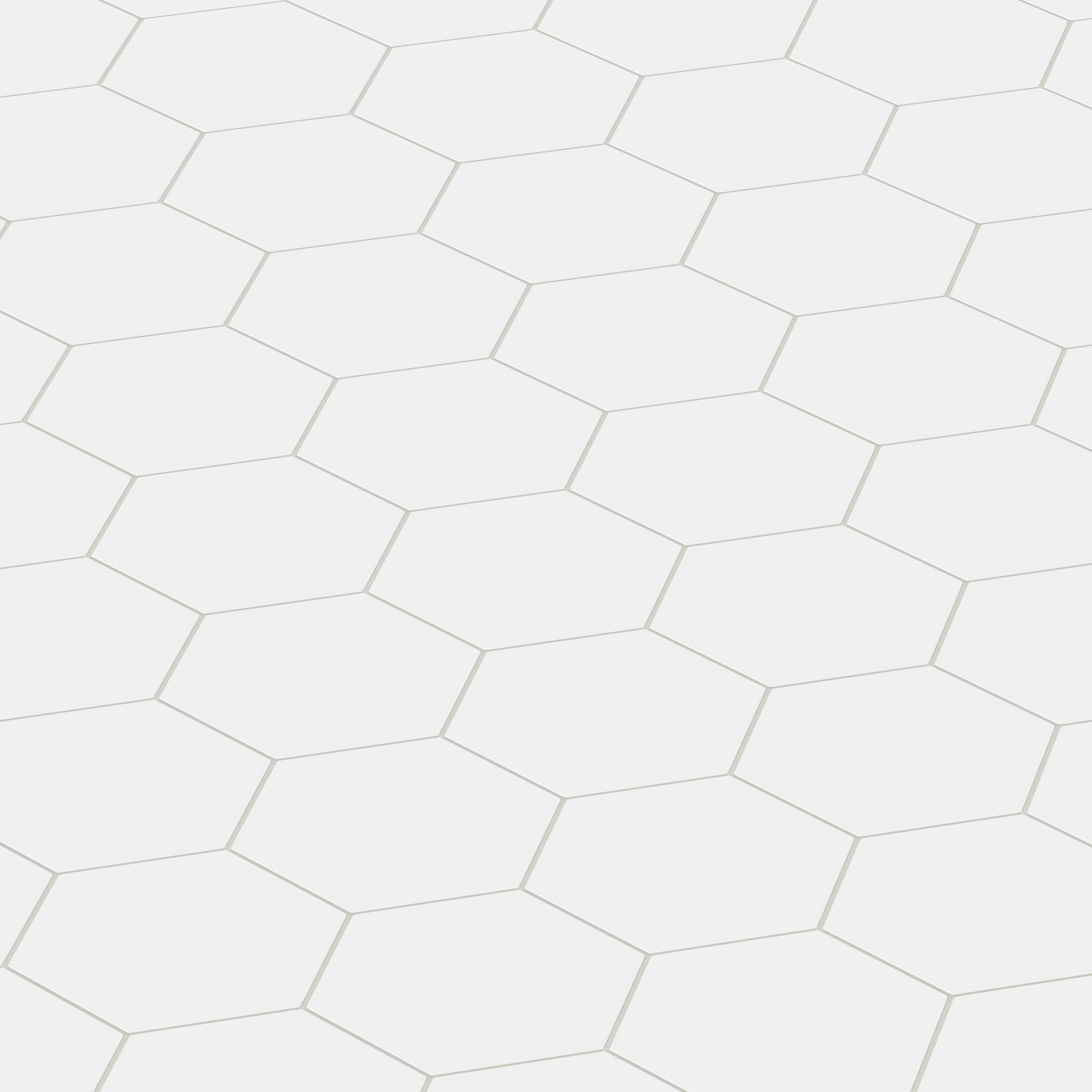 8" Hexagon Natural Press Ceramic Tile in Salt Creek Matte