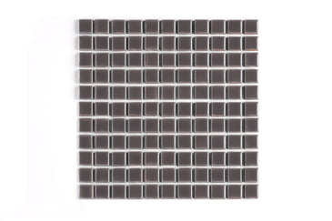 1x1 Straight Set Sheeted Original Ceramic Mosaic Tile in Kalamata Gloss