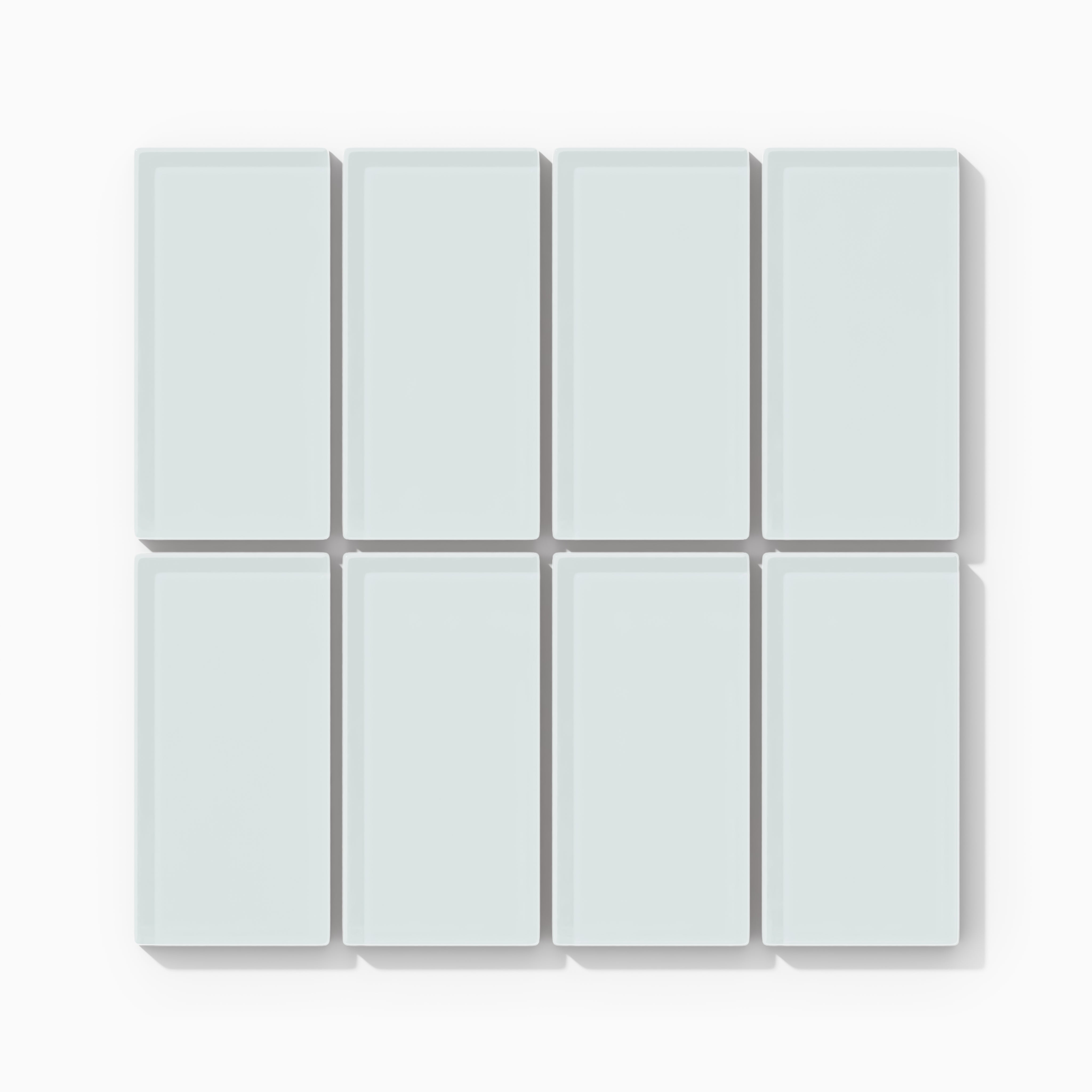 CP CP656-AWB (Natural Gloss) 11 3/4” Warbler 2x4 Straight Set Sheeted Gloss Glass Tile - Fireclay Tile