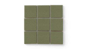 3x3 Straight Set Sheeted Original Ceramic Mosaic Tile in Peabody Gloss