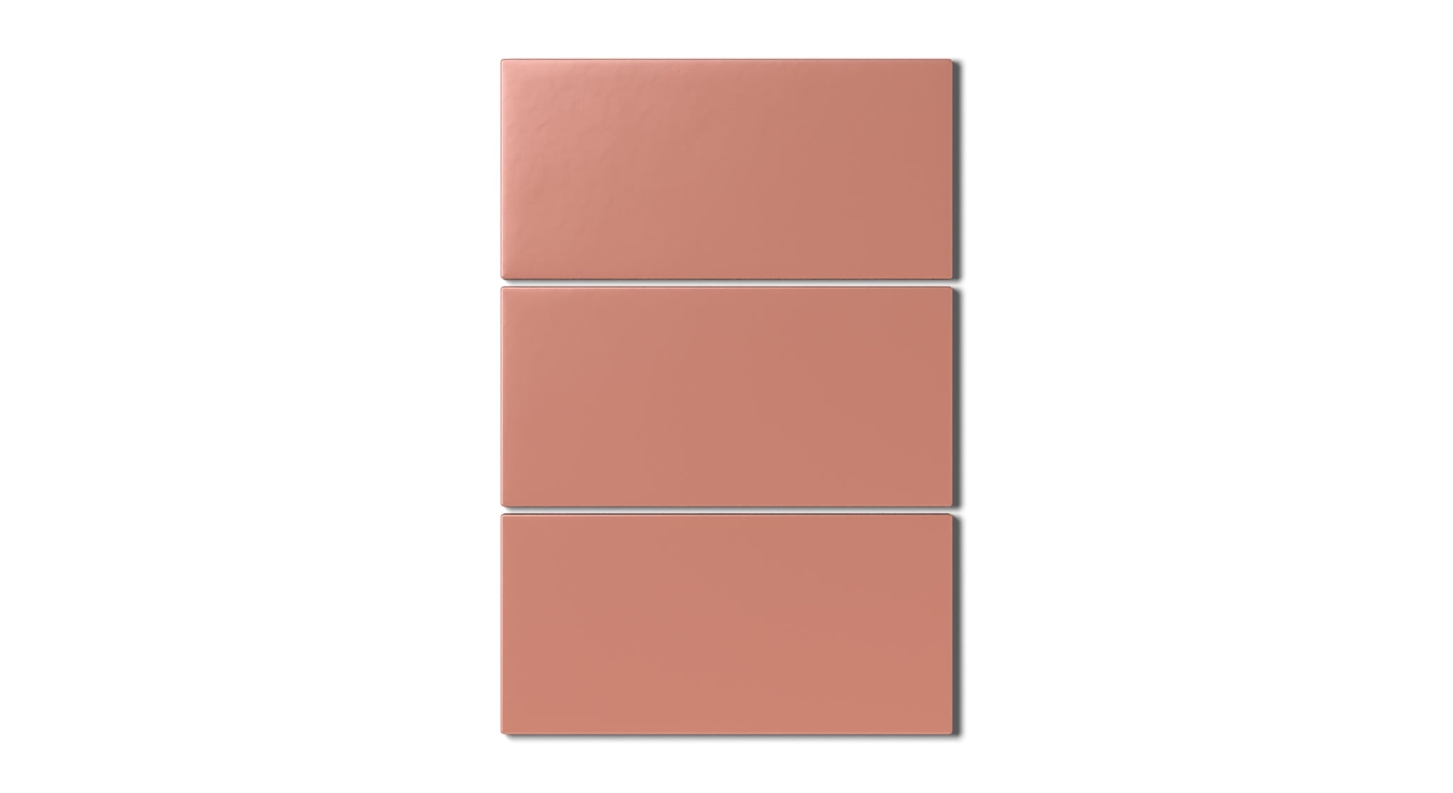 4x8 Natural Press Ceramic Tile in Madder Red Matte