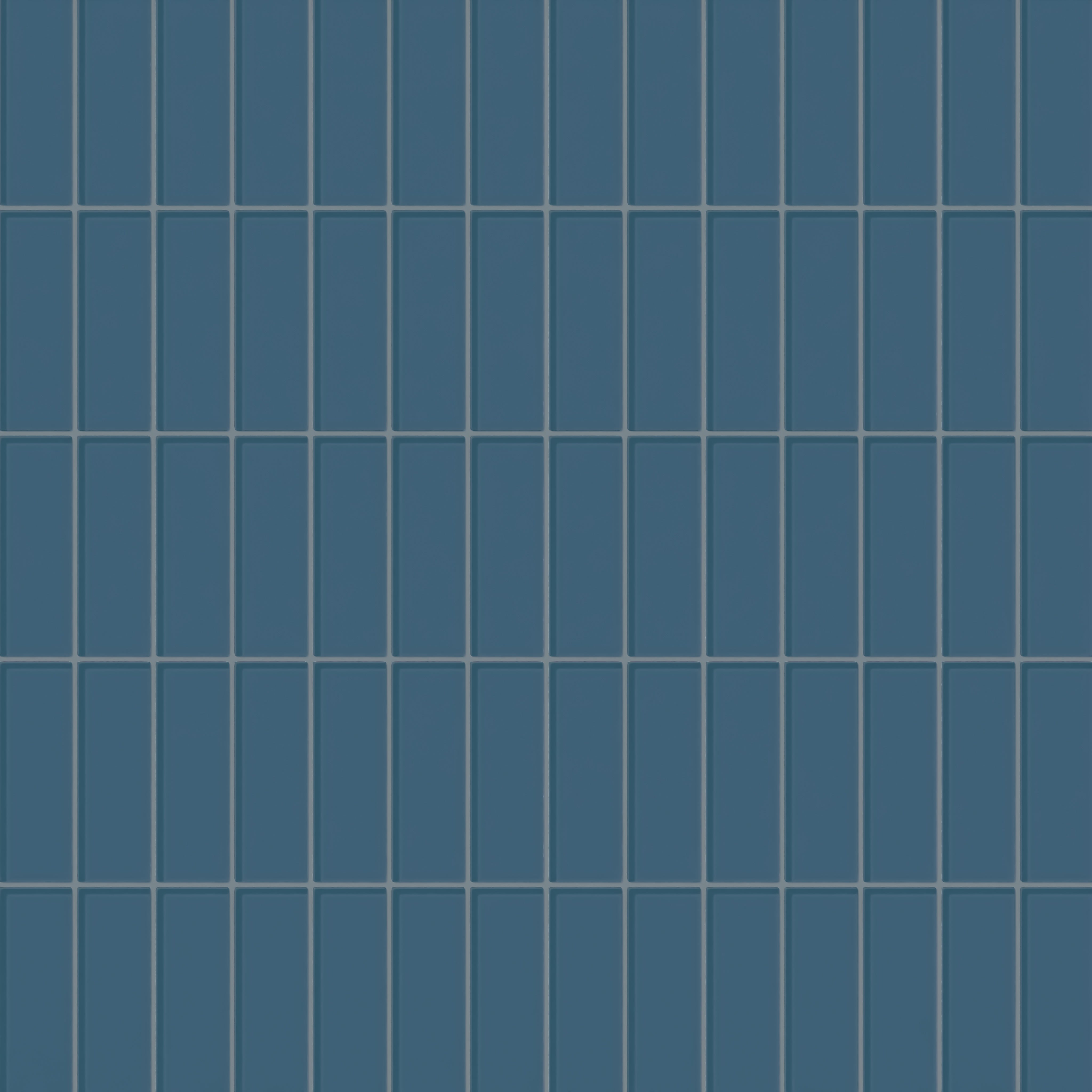 2x6 Glass Tile in Blue Jay Gloss