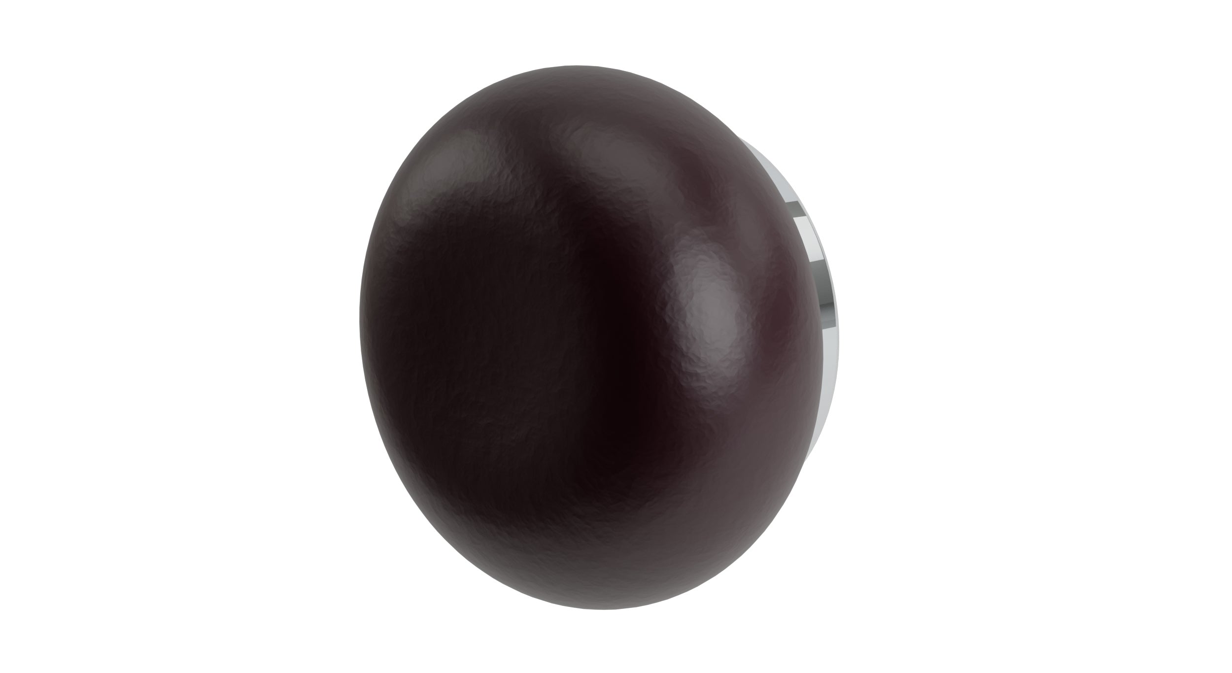 Foundry One Handle Wall Mount Diverter/Volume Control Shower Trim with Pebble Ceramic Knob Handle in Polished Chrome