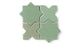 Star & Cross Original Ceramic Tile in Sea Green Matte