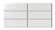 2x6 Natural Press Ceramic Tile in Zinc Matte