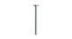 Contour & Foundry 12" Straight Shower Arm with Flange in Satin Chrome