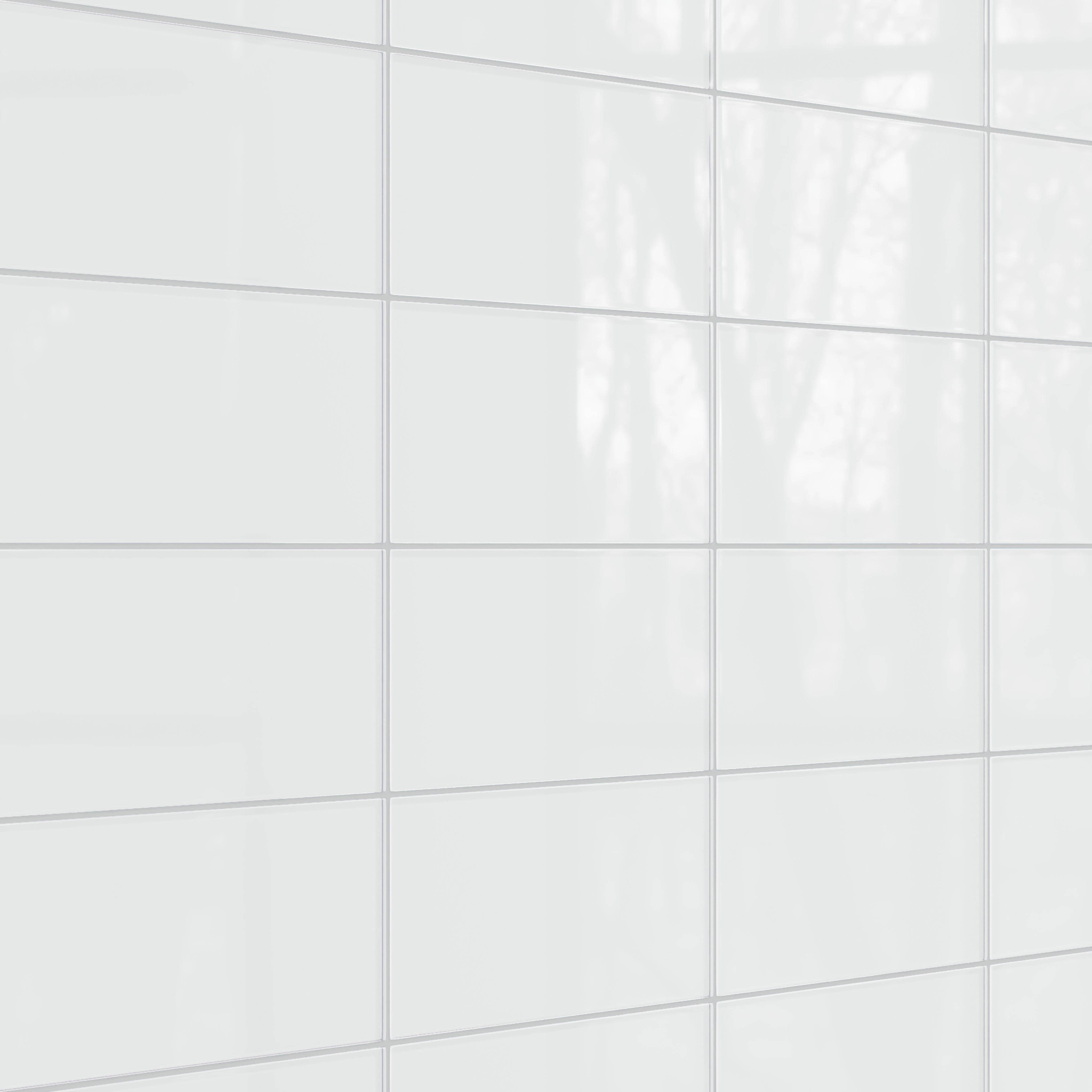 6x12 Glass Tile in Egret Gloss