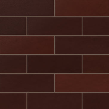4x12 Original Ceramic Tile in Redwood